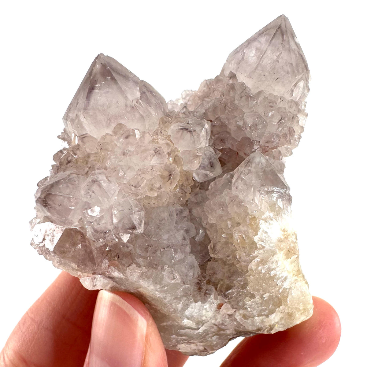 Spirit Quartz | Amethyst Crystal Cluster, Mineral Specimen from South Africa