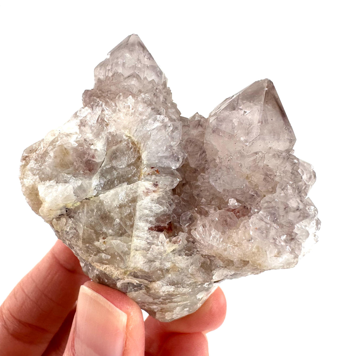 Spirit Quartz | Amethyst Crystal Cluster, Mineral Specimen from South Africa