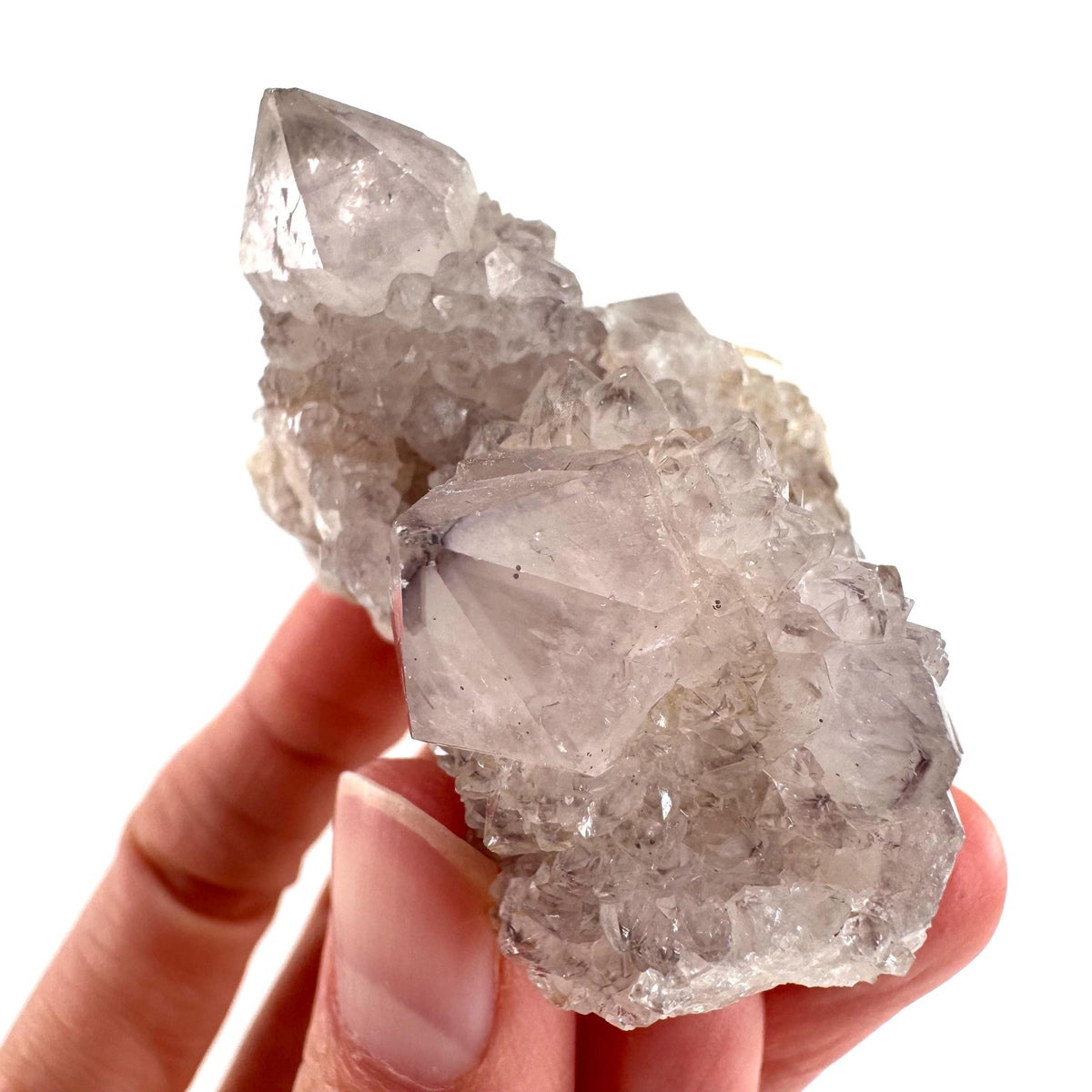Spirit Quartz | Amethyst Crystal Cluster, Mineral Specimen from South Africa