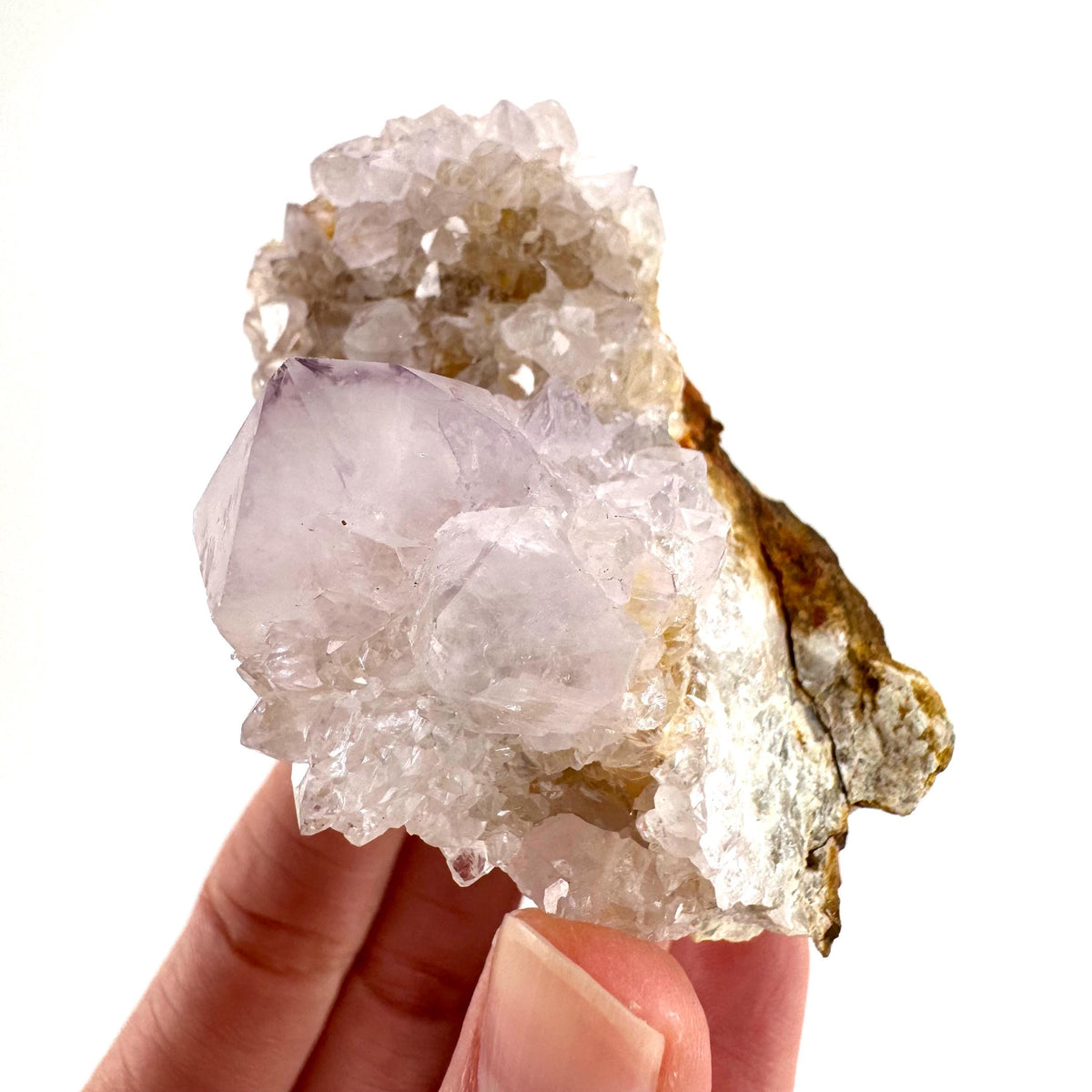 Spirit Quartz | Amethyst Crystal Cluster, Mineral Specimen from South Africa