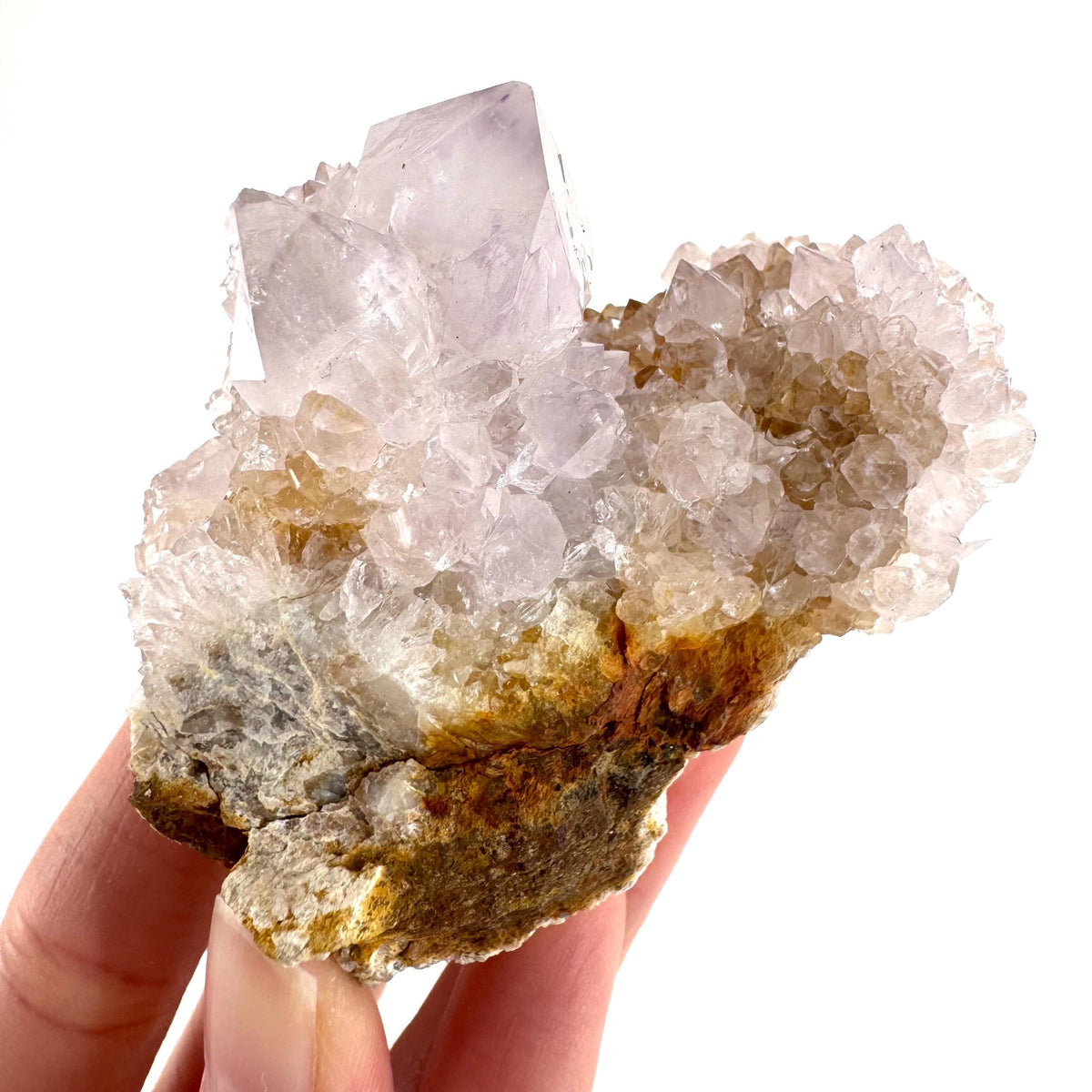 Spirit Quartz | Amethyst Crystal Cluster, Mineral Specimen from South Africa