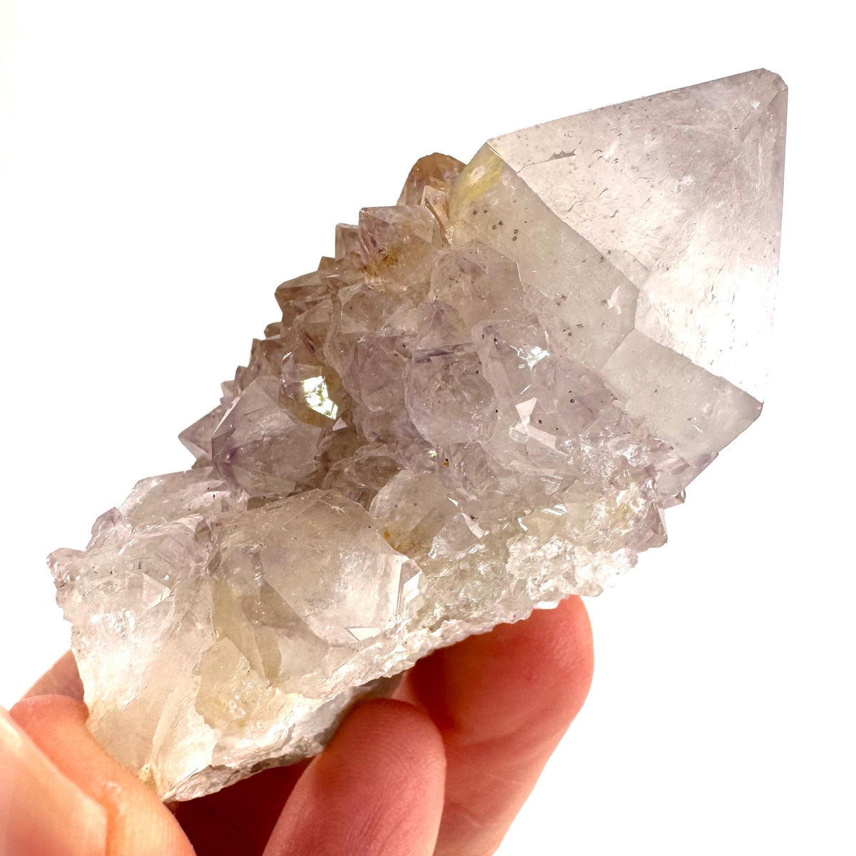 Spirit Quartz | Amethyst Crystal Cluster, Mineral Specimen from South Africa