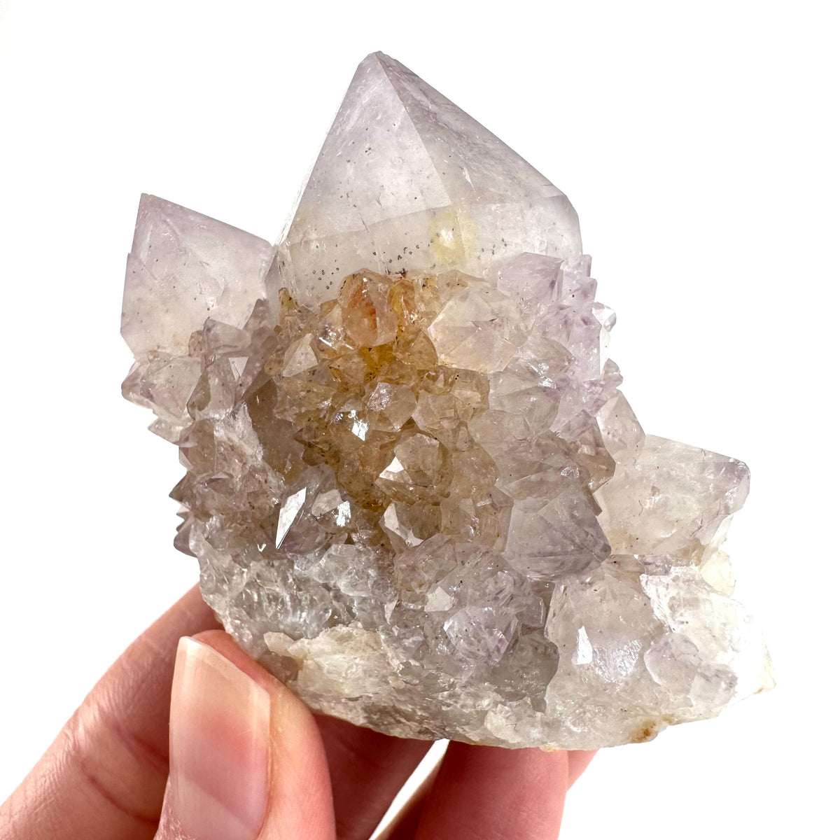 Spirit Quartz | Amethyst Crystal Cluster, Mineral Specimen from South Africa