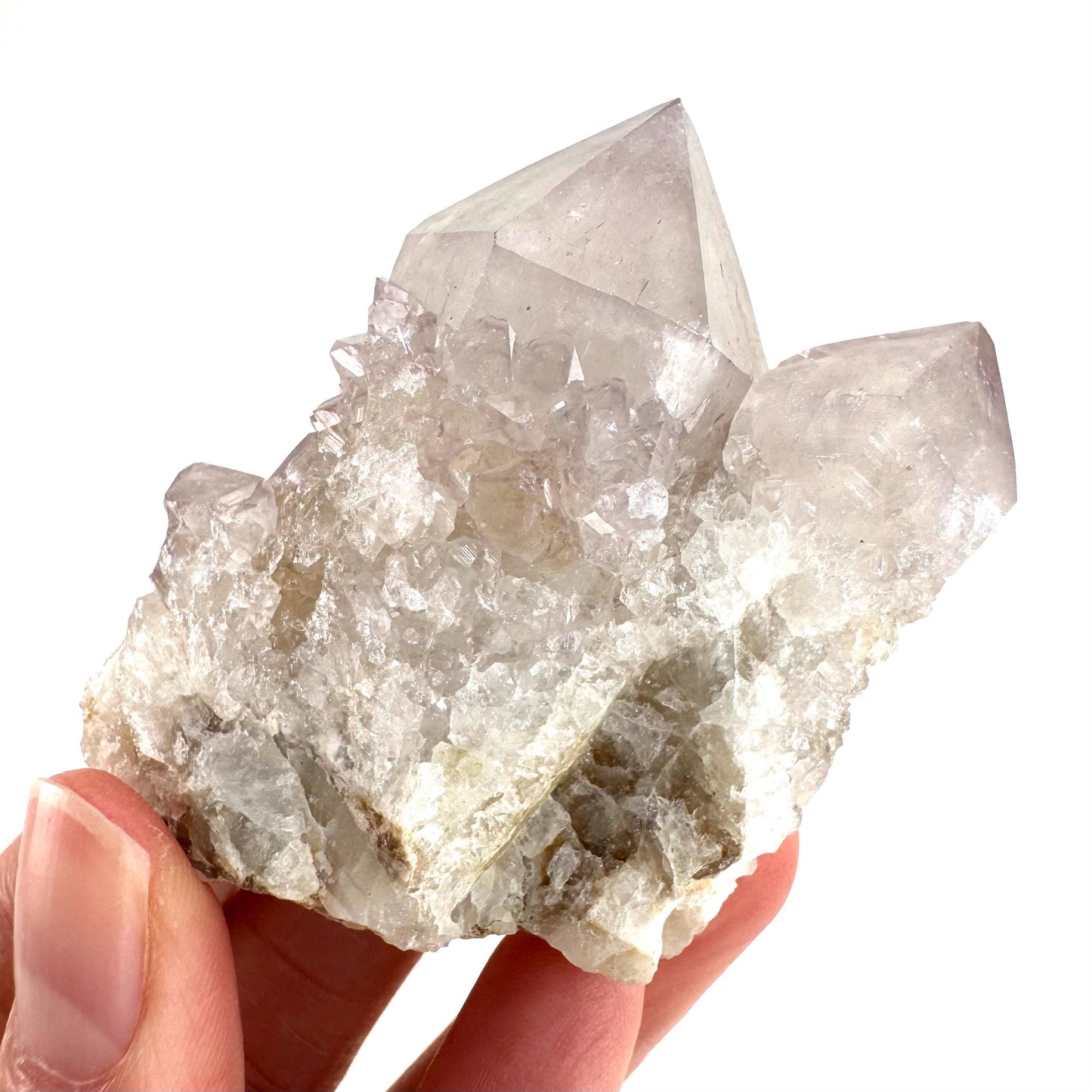 Spirit Quartz | Amethyst Crystal Cluster, Mineral Specimen from South Africa