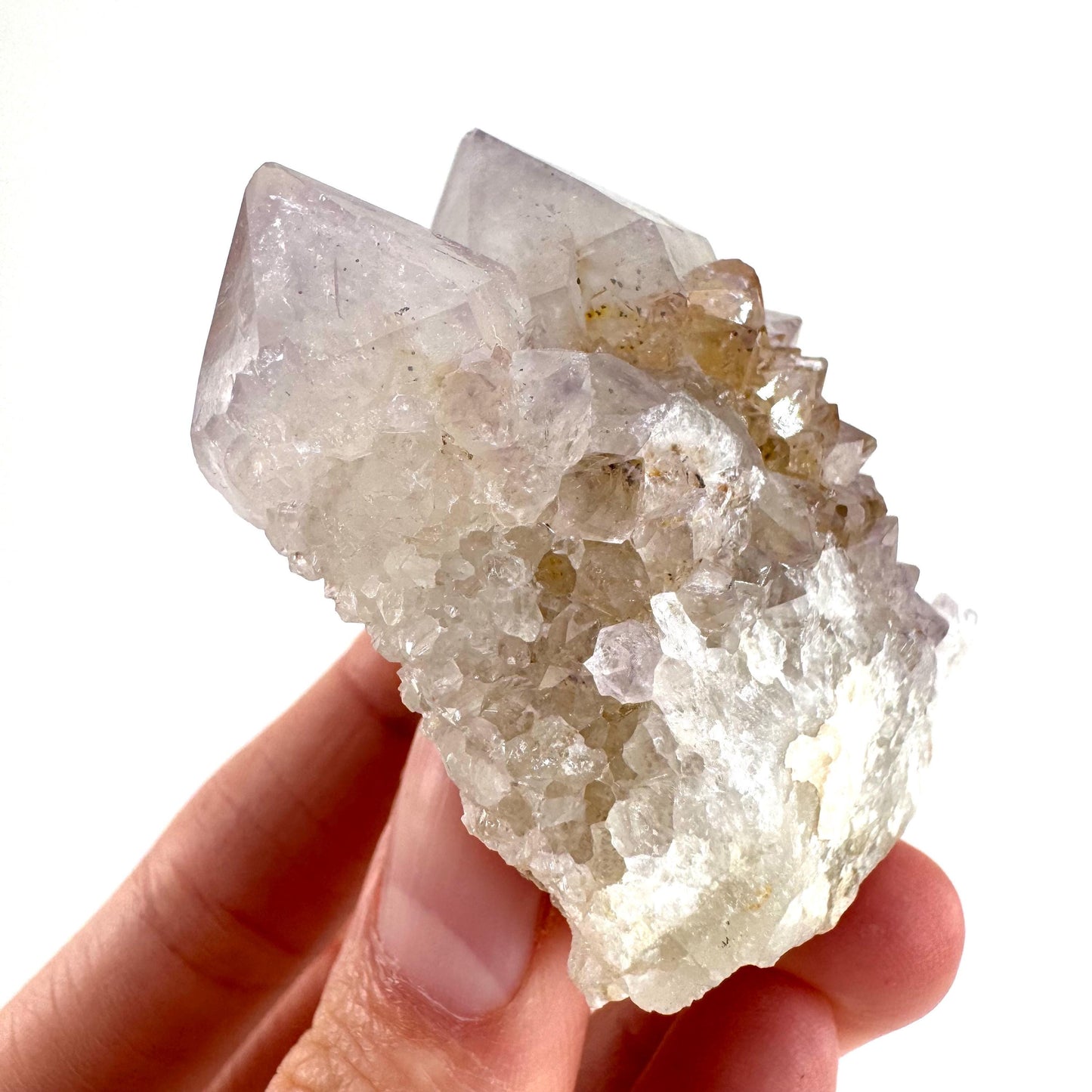 Spirit Quartz | Amethyst Crystal Cluster, Mineral Specimen from South Africa