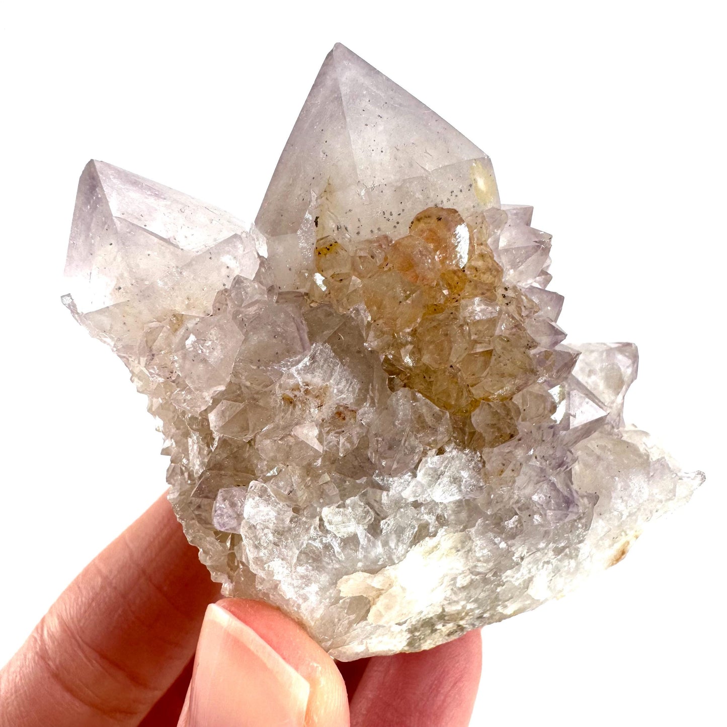 Spirit Quartz | Amethyst Crystal Cluster, Mineral Specimen from South Africa
