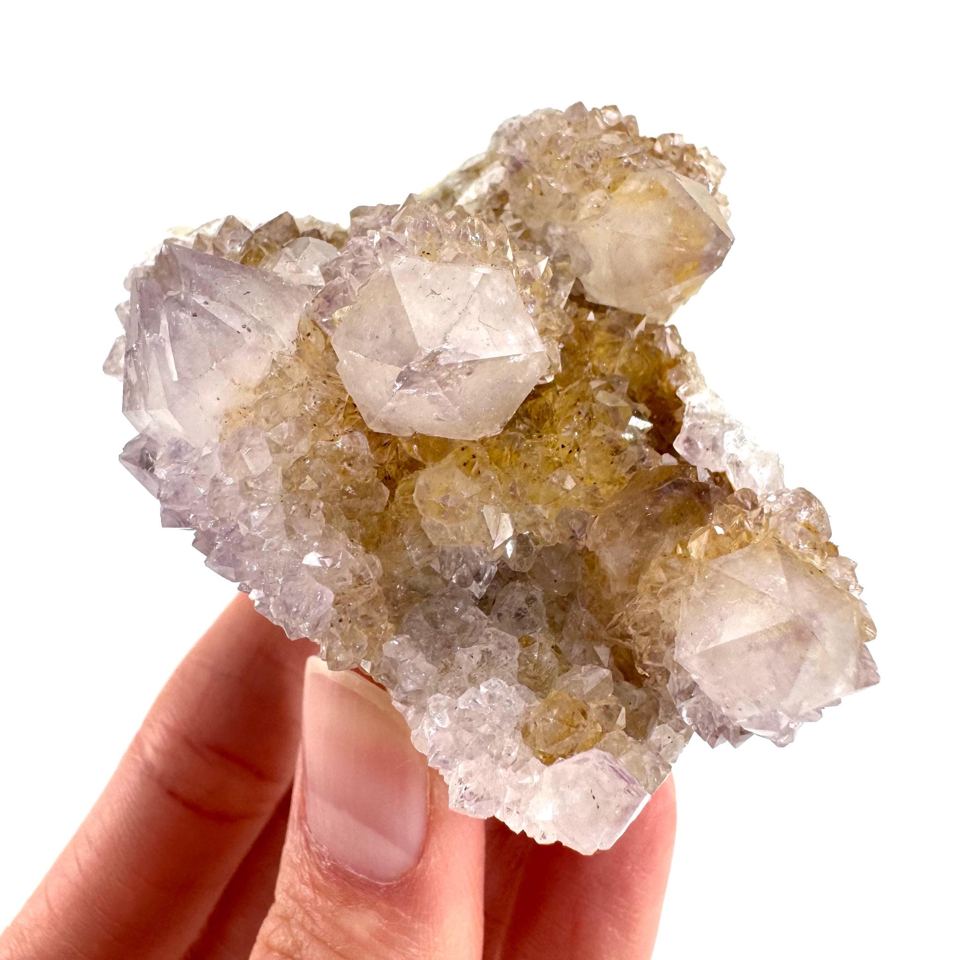 Spirit Quartz | Amethyst Crystal Cluster, Mineral Specimen from South Africa