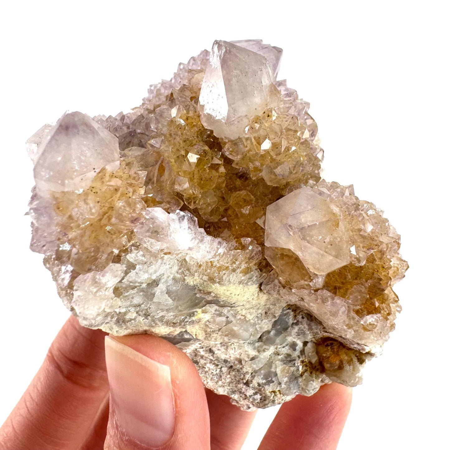 Spirit Quartz | Amethyst Crystal Cluster, Mineral Specimen from South Africa