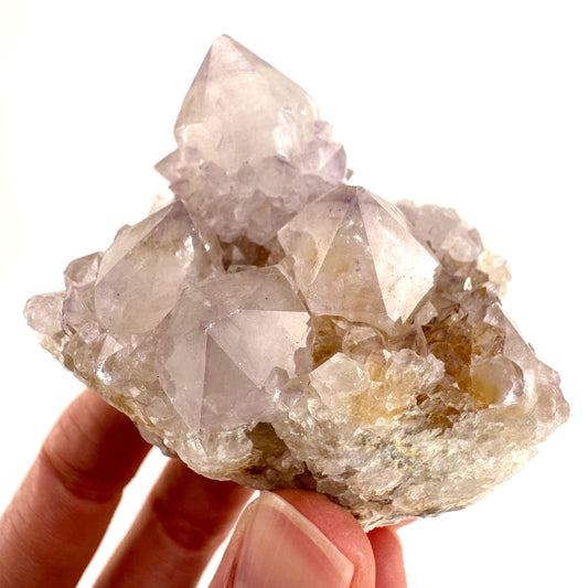 Spirit Quartz | Amethyst Crystal Cluster, Mineral Specimen from South Africa