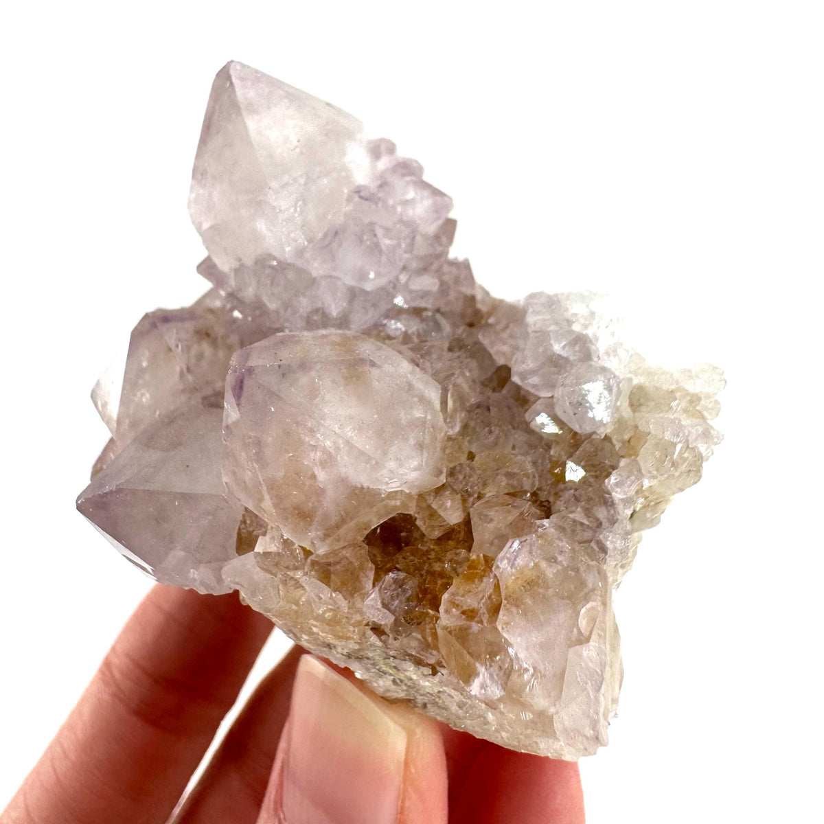 Spirit Quartz | Amethyst Crystal Cluster, Mineral Specimen from South Africa