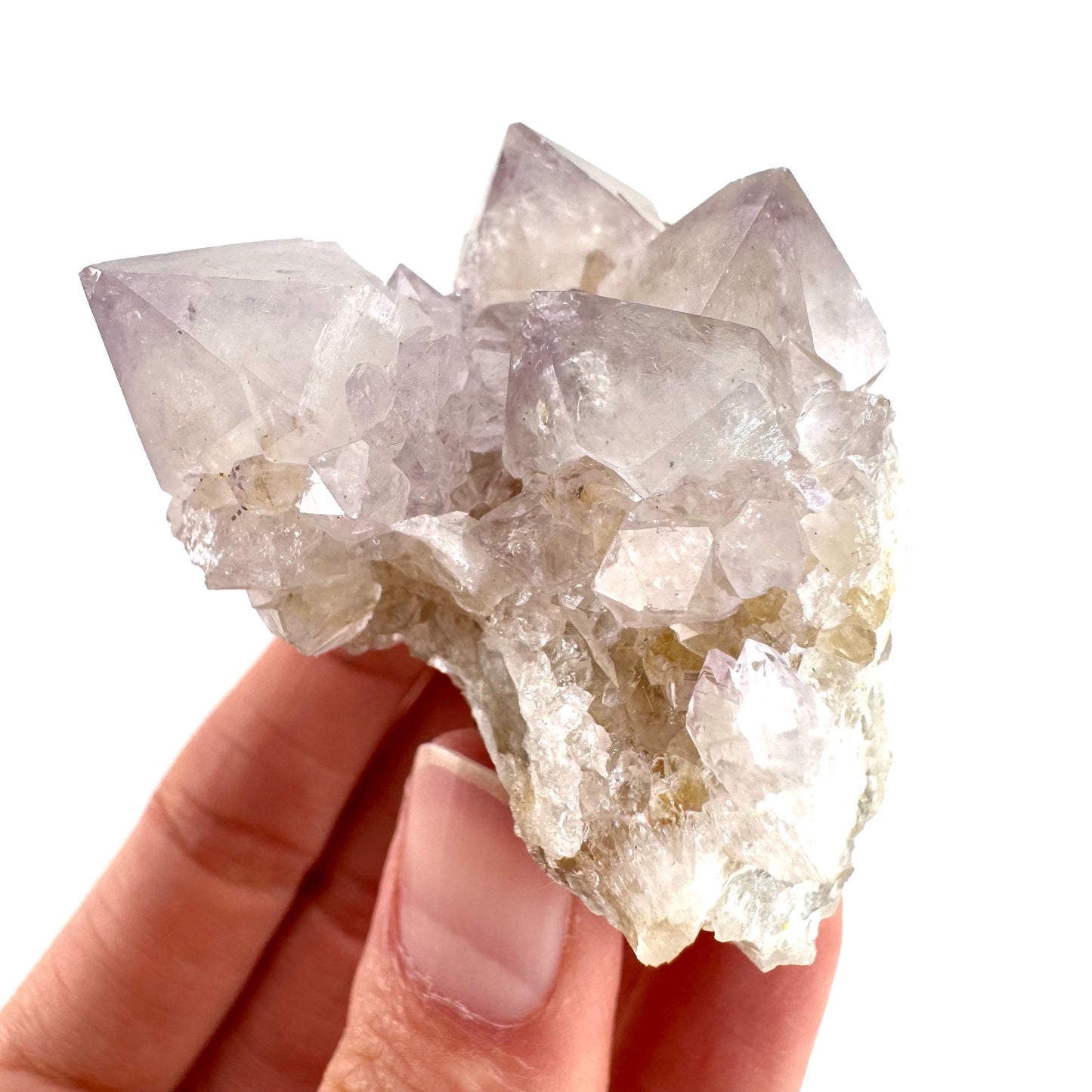 Spirit Quartz | Amethyst Crystal Cluster, Mineral Specimen from South Africa