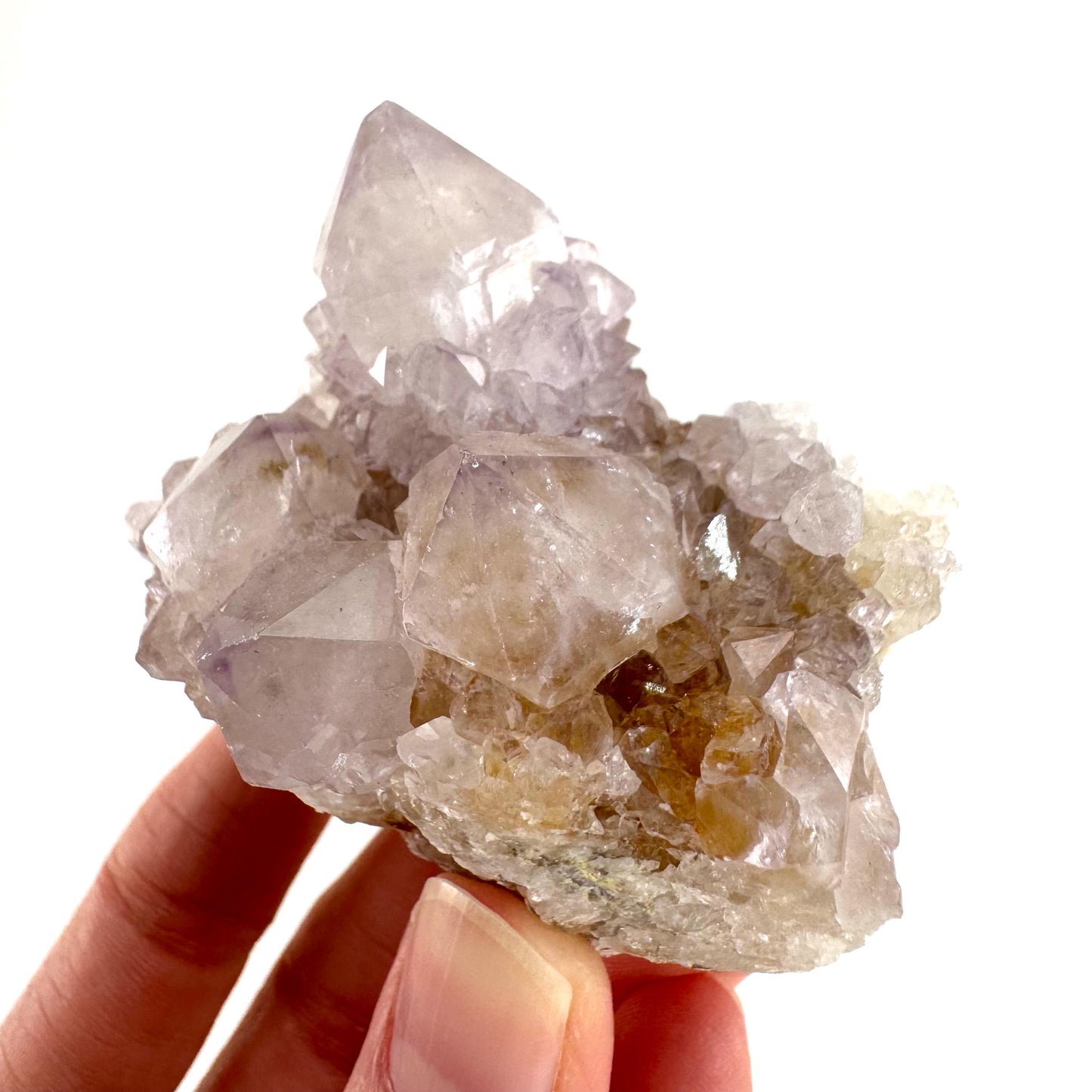 Spirit Quartz | Amethyst Crystal Cluster, Mineral Specimen from South Africa