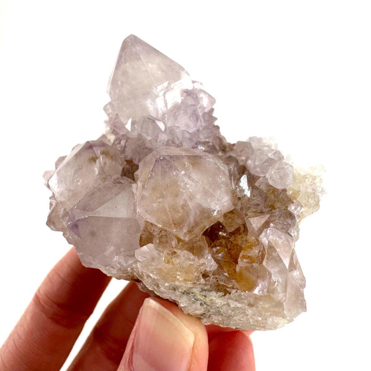 Spirit Quartz | Amethyst Crystal Cluster, Mineral Specimen from South Africa