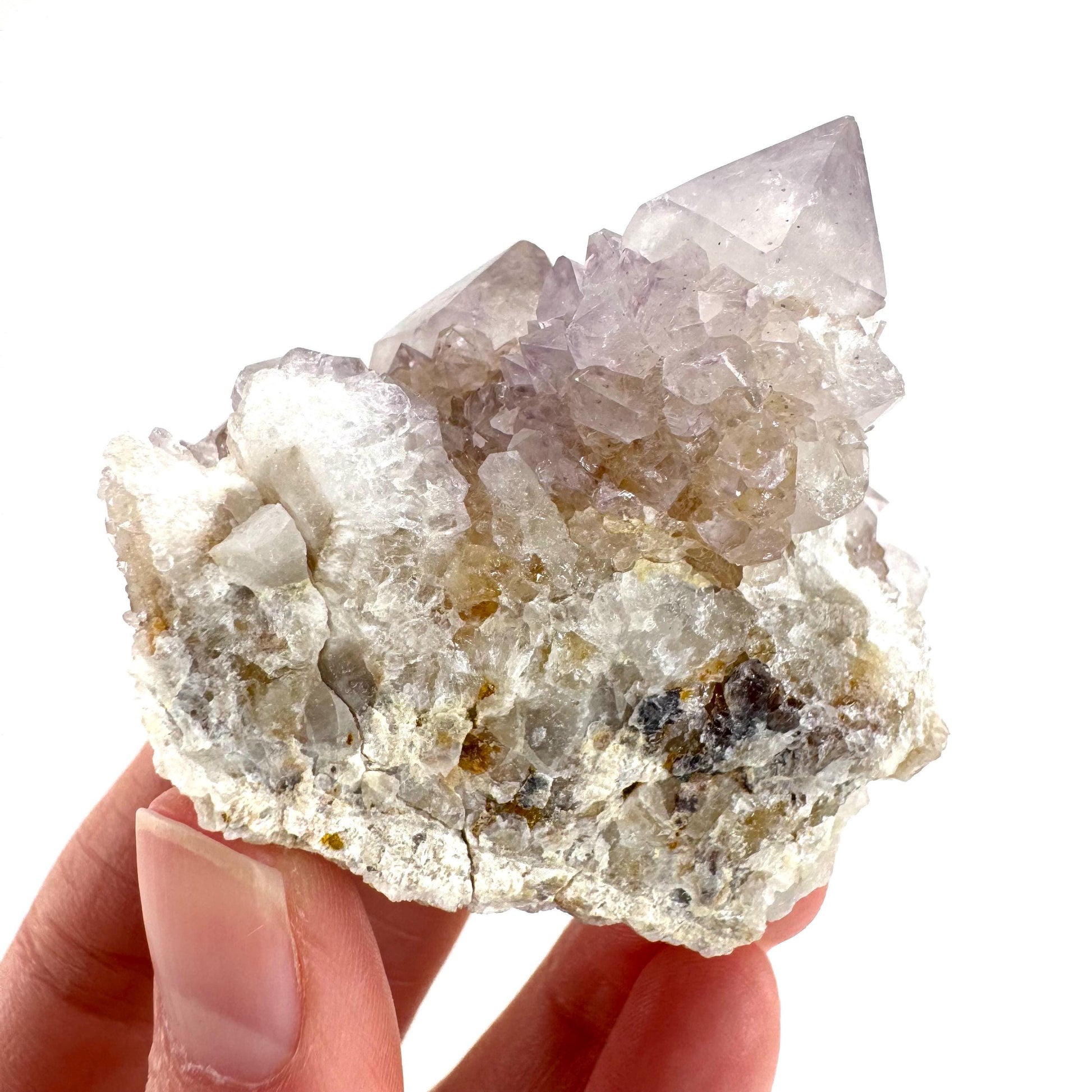 Spirit Quartz | Amethyst Crystal Cluster, Mineral Specimen from South Africa