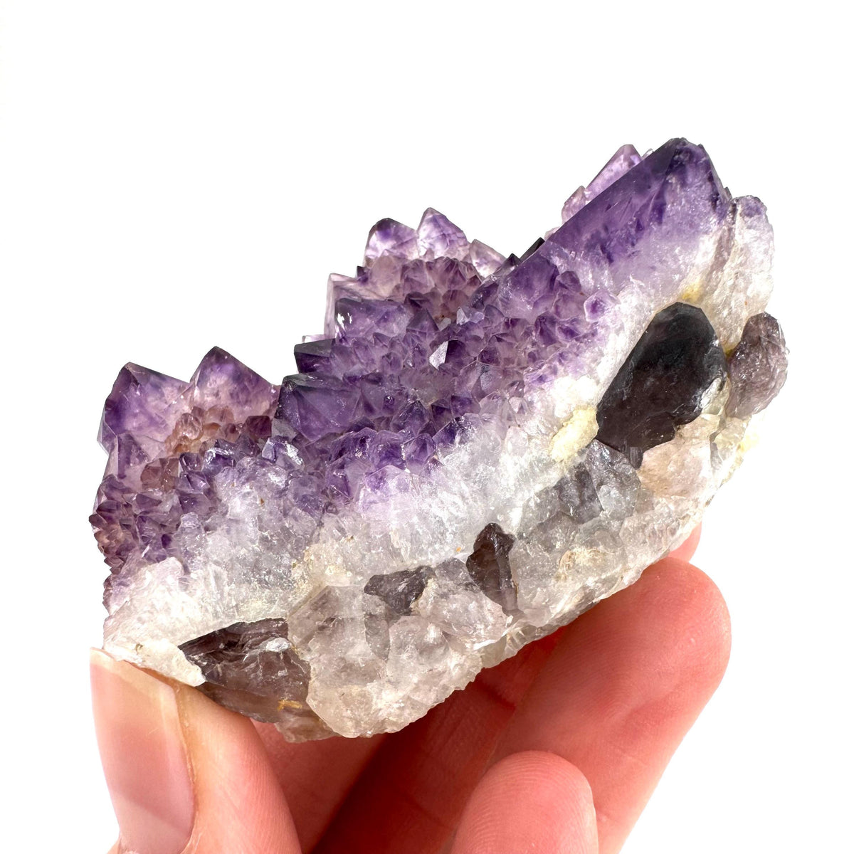 Spirit Quartz | Amethyst Crystal Cluster, Mineral Specimen from South Africa