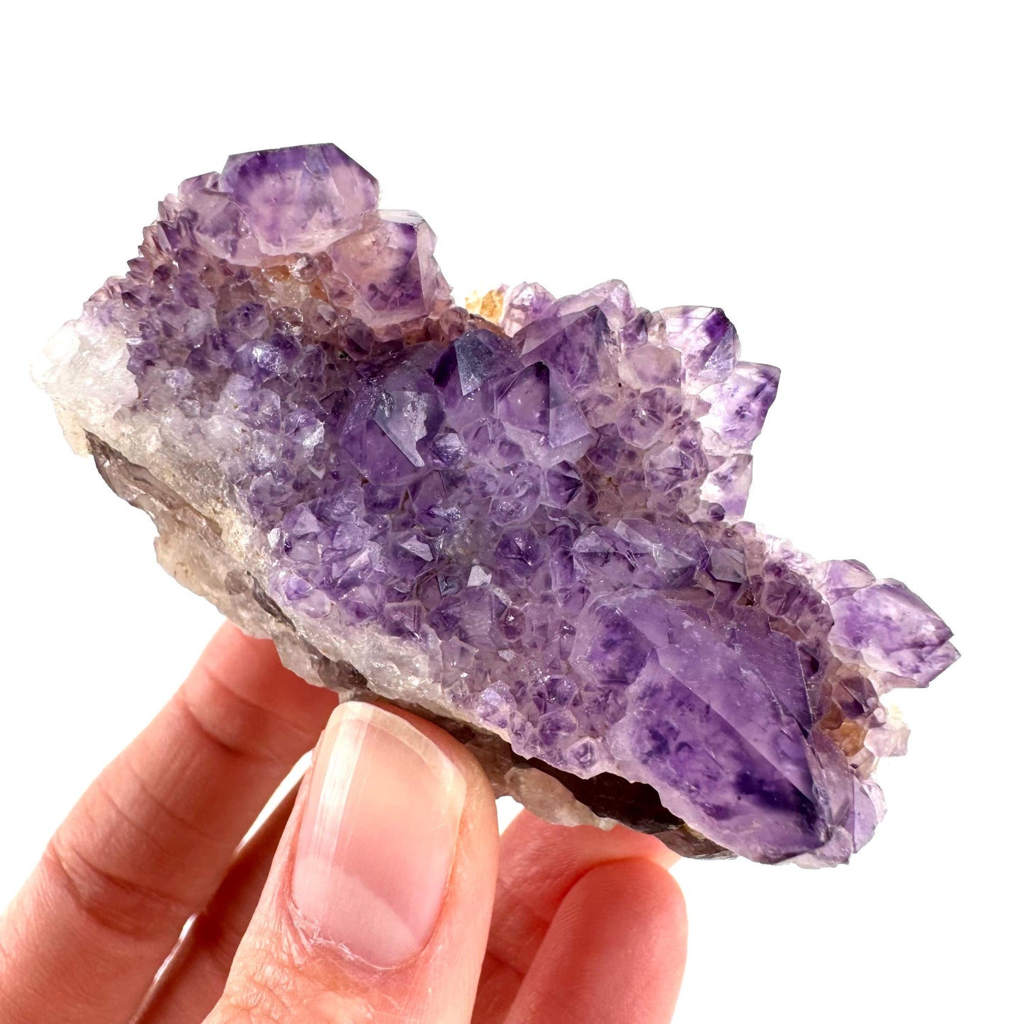 Spirit Quartz | Amethyst Crystal Cluster, Mineral Specimen from South Africa