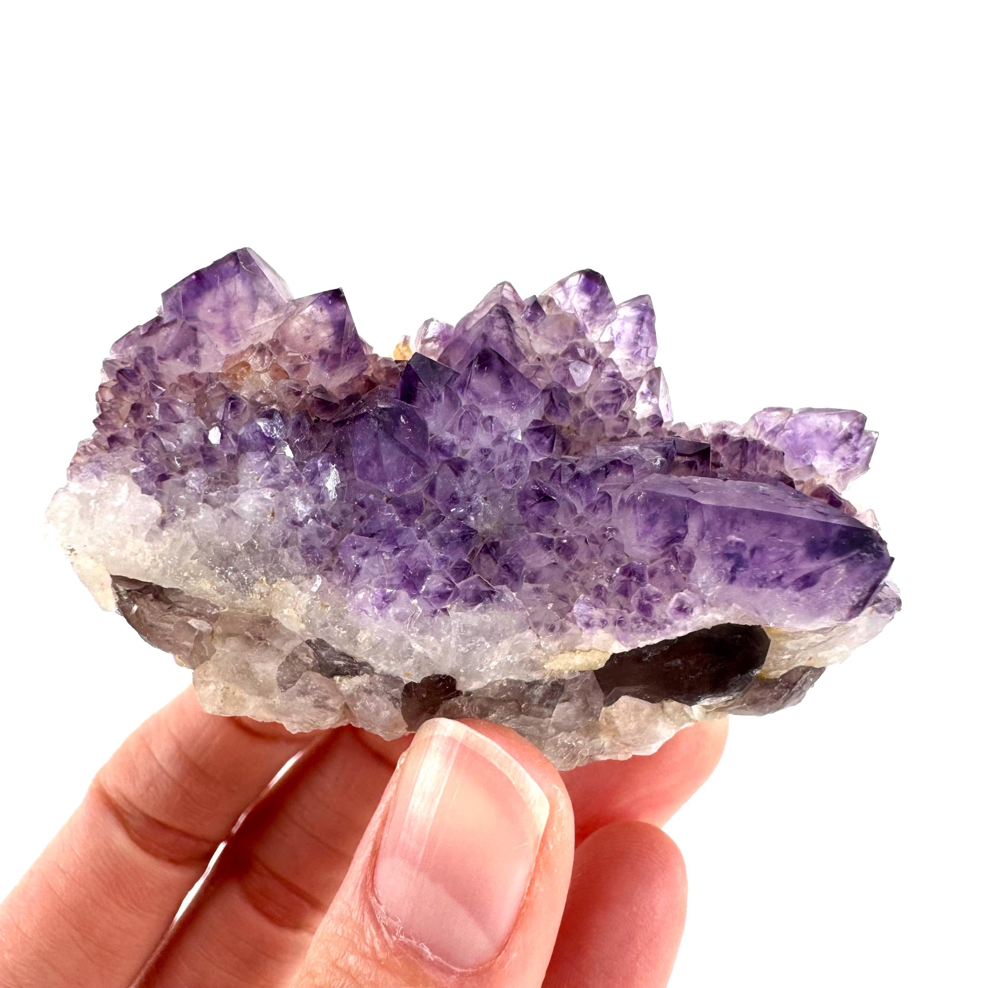 Spirit Quartz | Amethyst Crystal Cluster, Mineral Specimen from South Africa