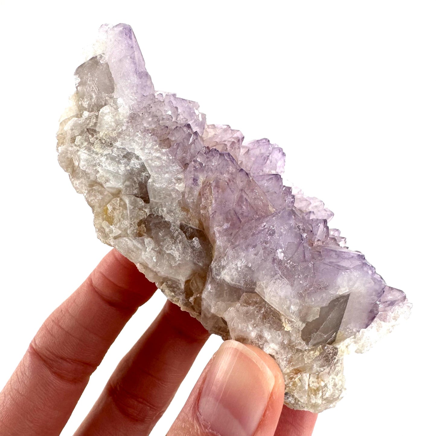 Spirit Quartz | Amethyst Crystal Cluster, Mineral Specimen from South Africa