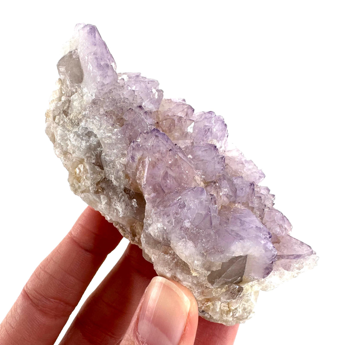 Spirit Quartz | Amethyst Crystal Cluster, Mineral Specimen from South Africa