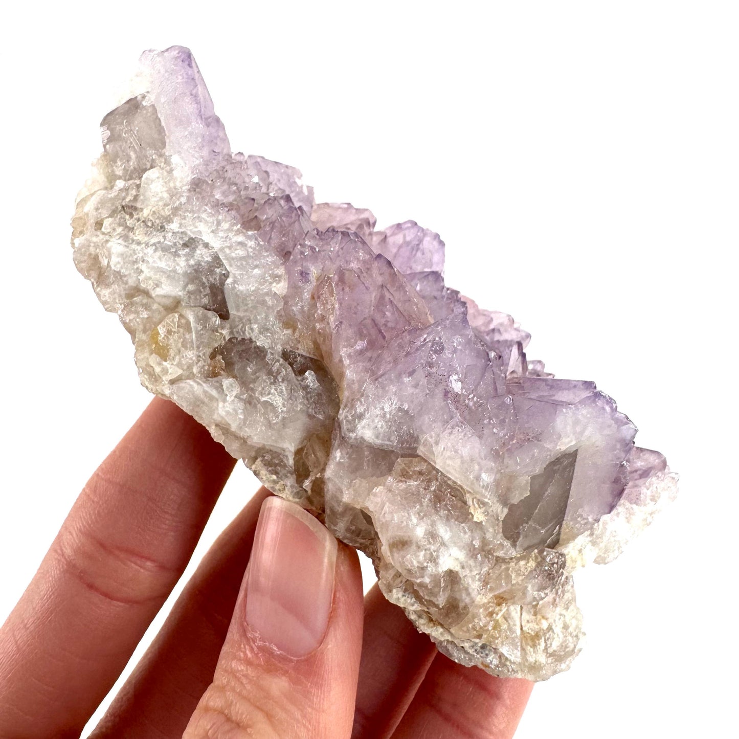 Spirit Quartz | Amethyst Crystal Cluster, Mineral Specimen from South Africa