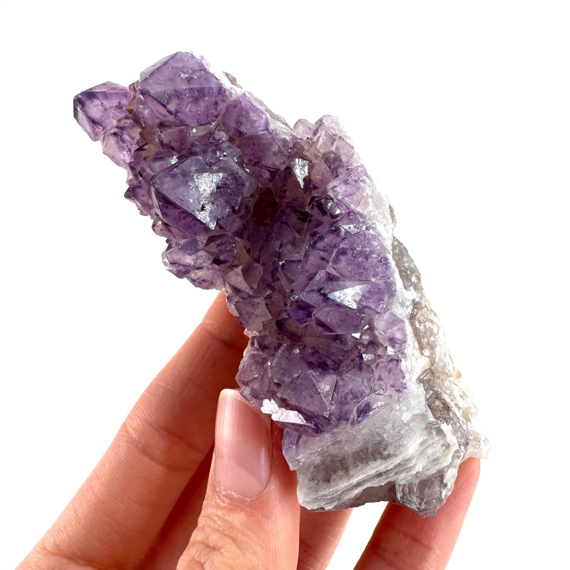 Spirit Quartz | Amethyst Crystal Cluster, Mineral Specimen from South Africa