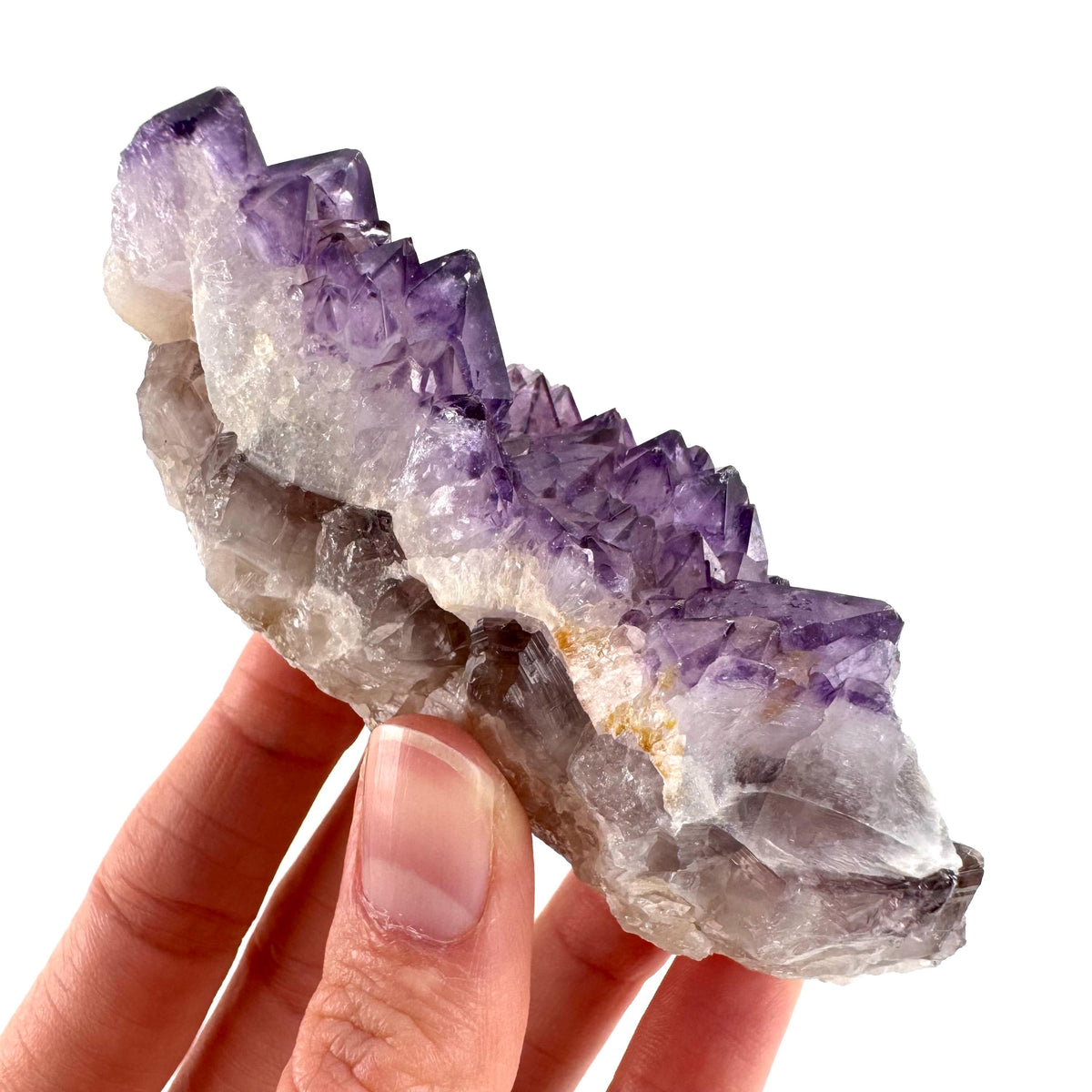 Spirit Quartz | Amethyst Crystal Cluster, Mineral Specimen from South Africa