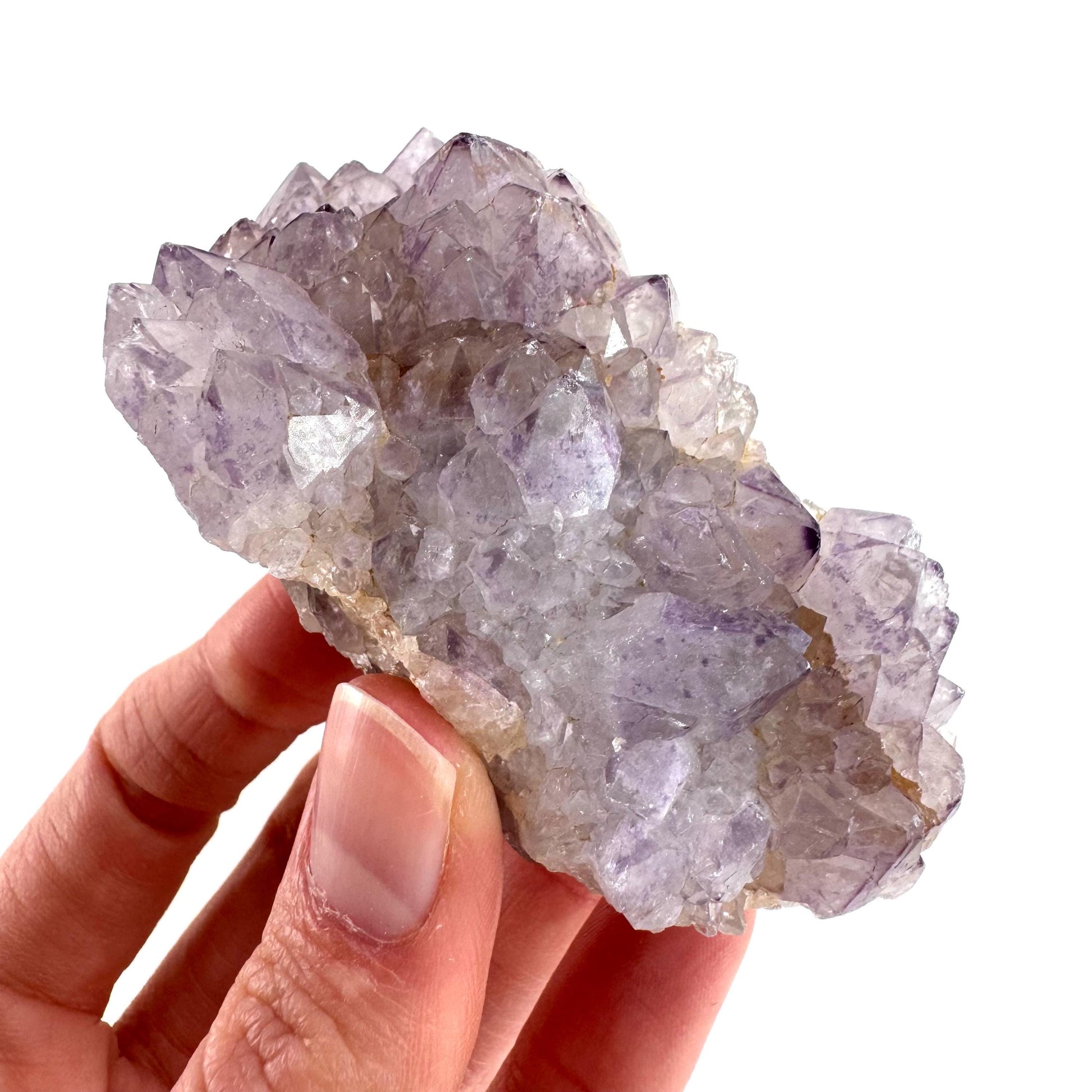 Spirit Quartz | Amethyst Crystal Cluster, Mineral Specimen from South Africa