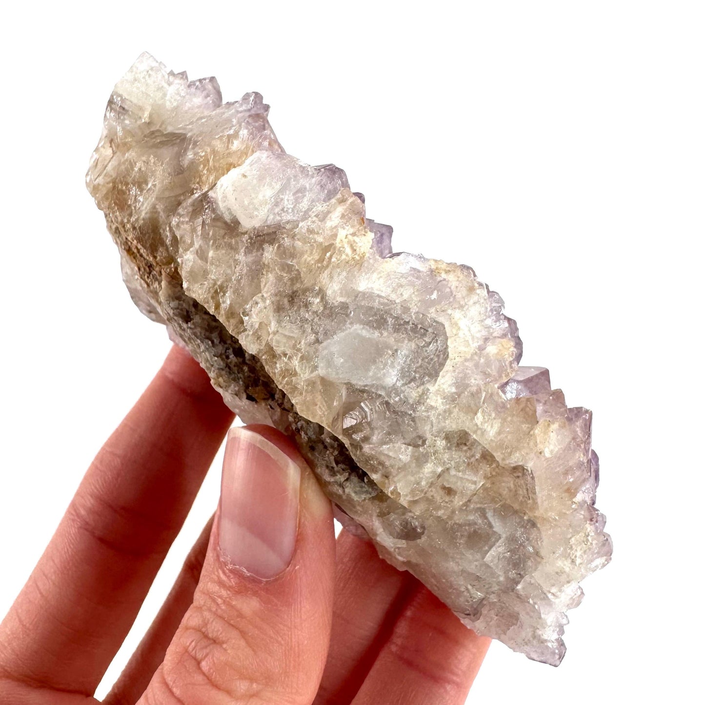 Spirit Quartz | Amethyst Crystal Cluster, Mineral Specimen from South Africa