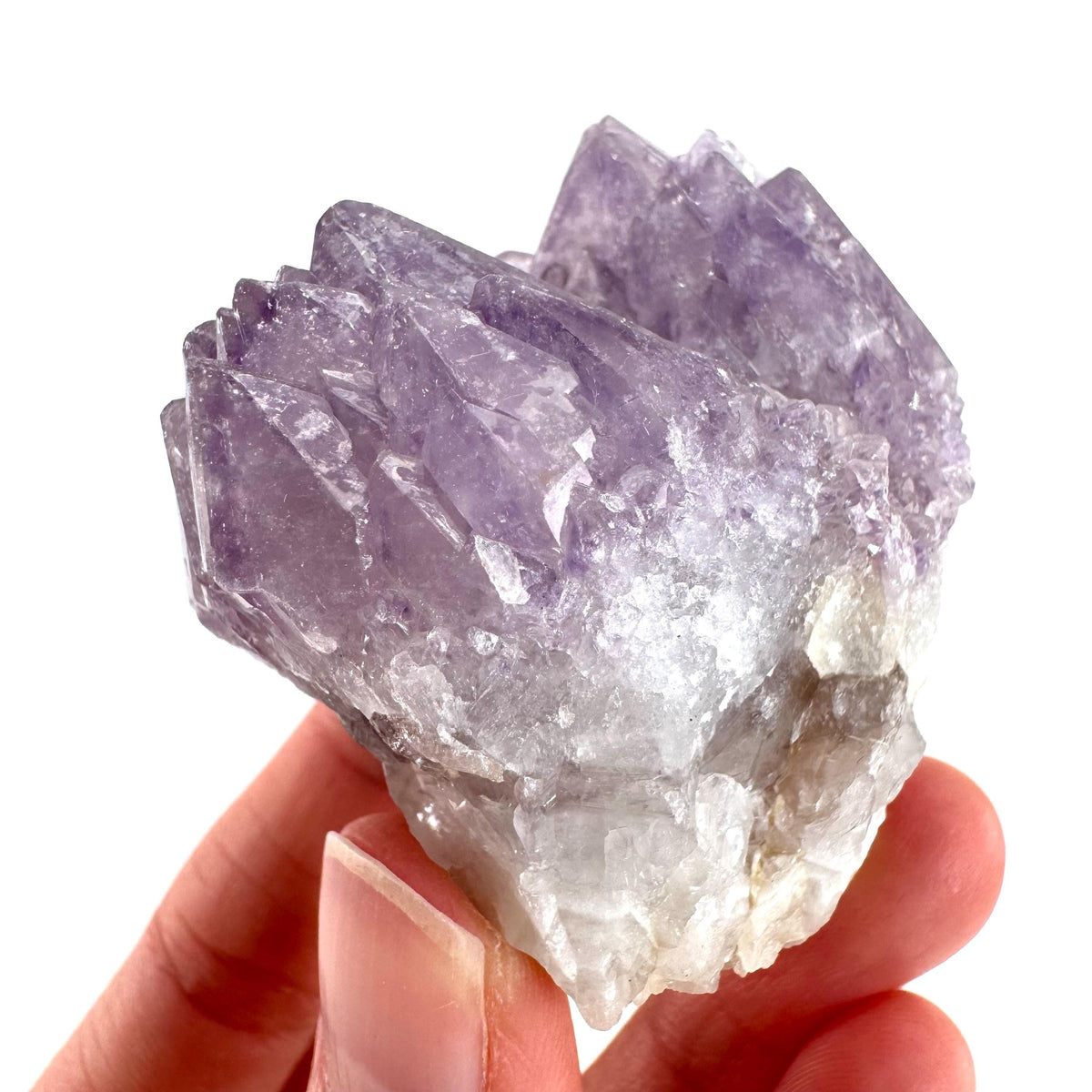 Spirit Quartz | Amethyst Crystal Cluster, Mineral Specimen from South Africa