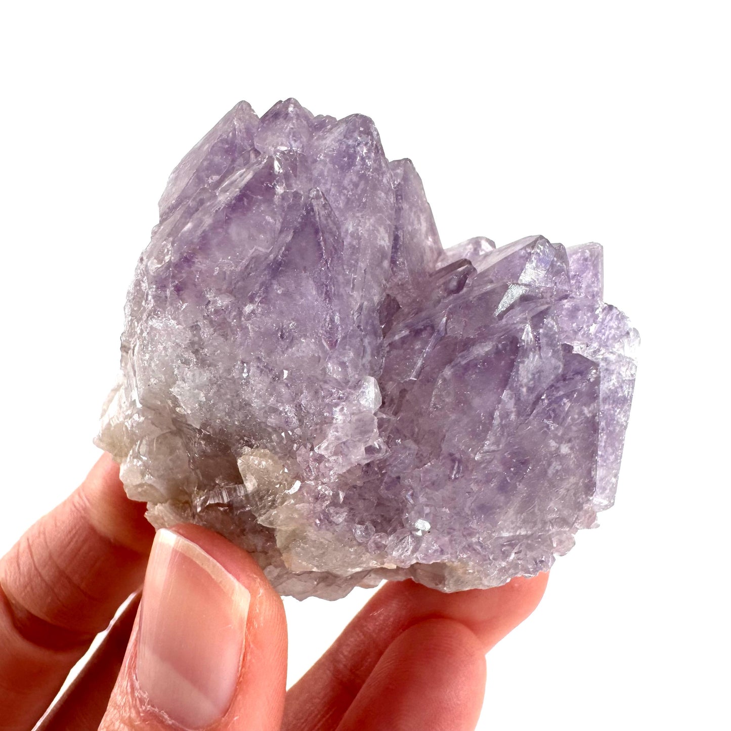 Spirit Quartz | Amethyst Crystal Cluster, Mineral Specimen from South Africa