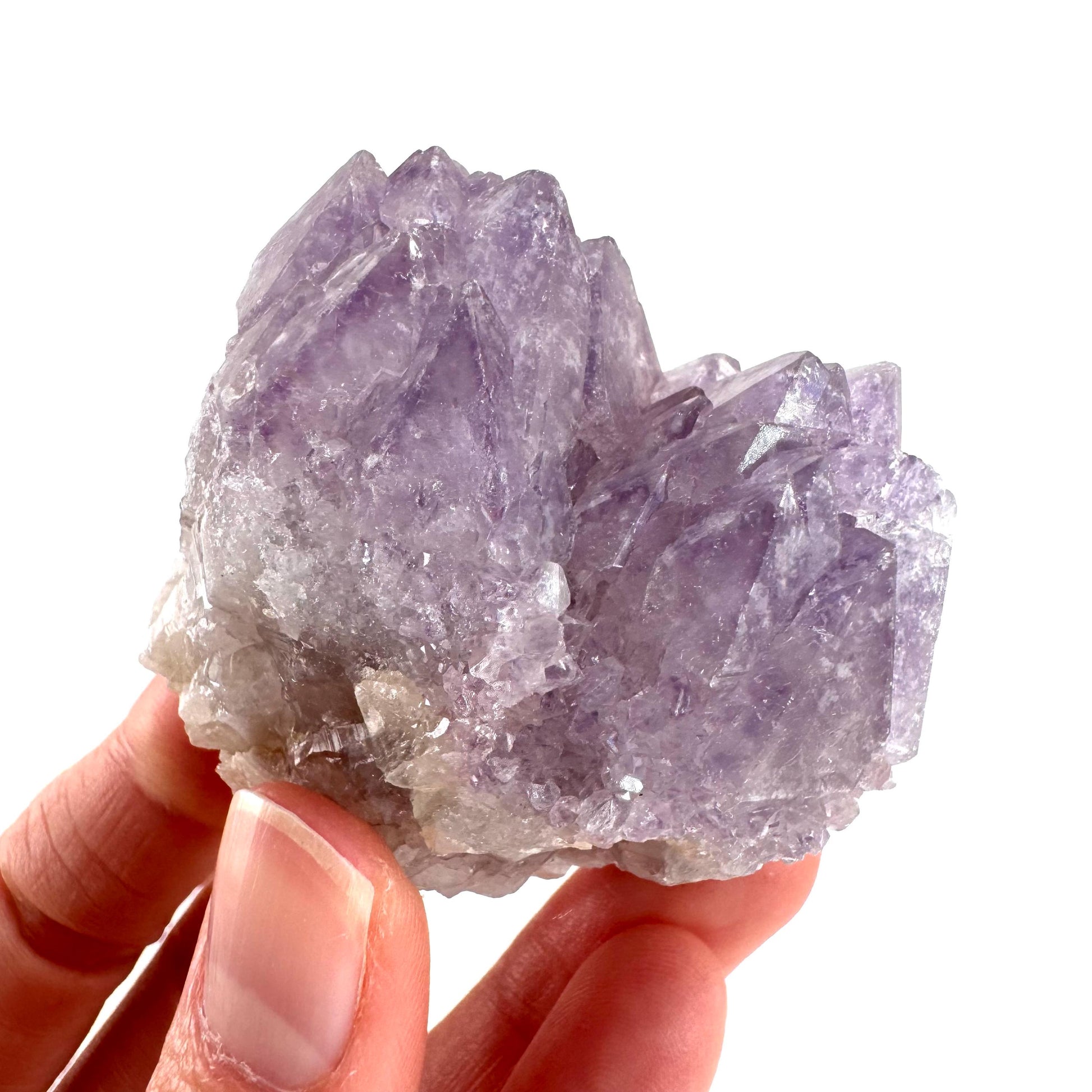 Spirit Quartz | Amethyst Crystal Cluster, Mineral Specimen from South Africa