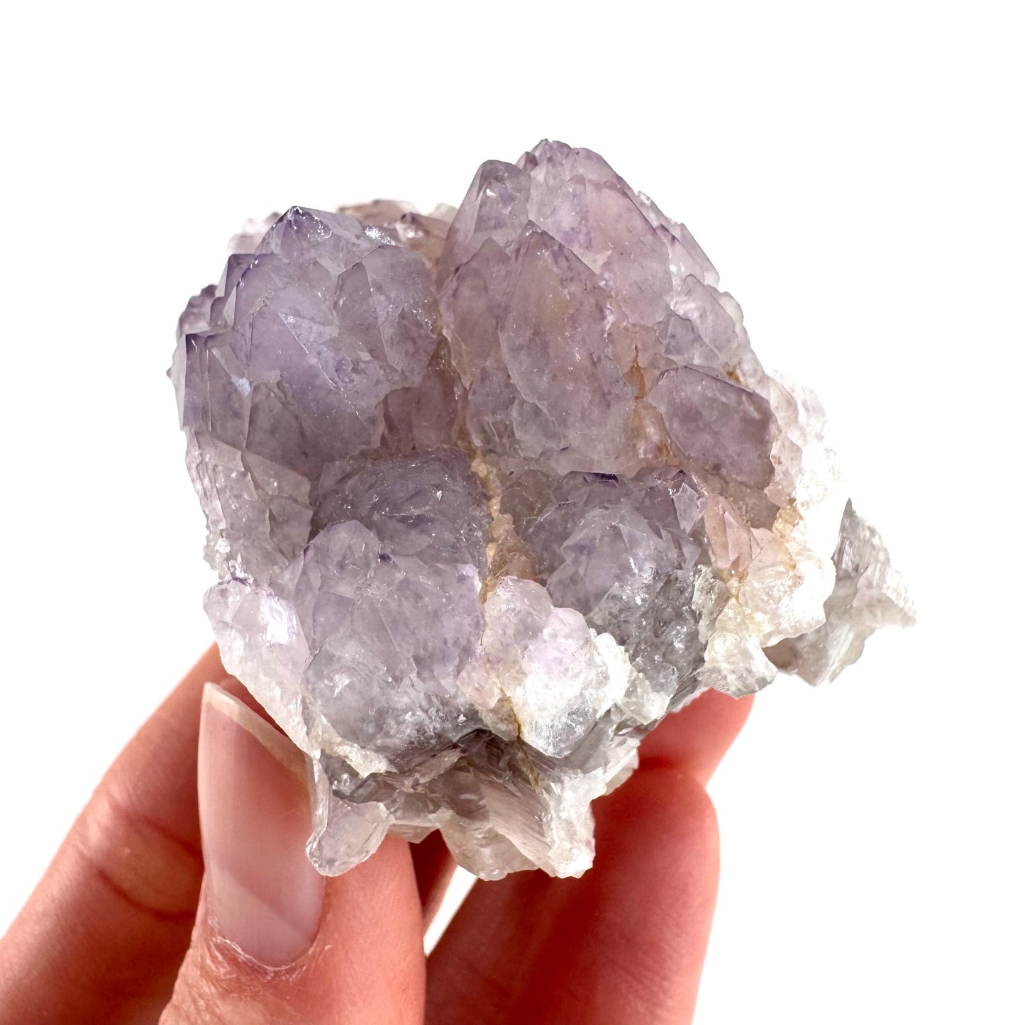 Spirit Quartz | Amethyst Crystal Cluster, Mineral Specimen from South Africa