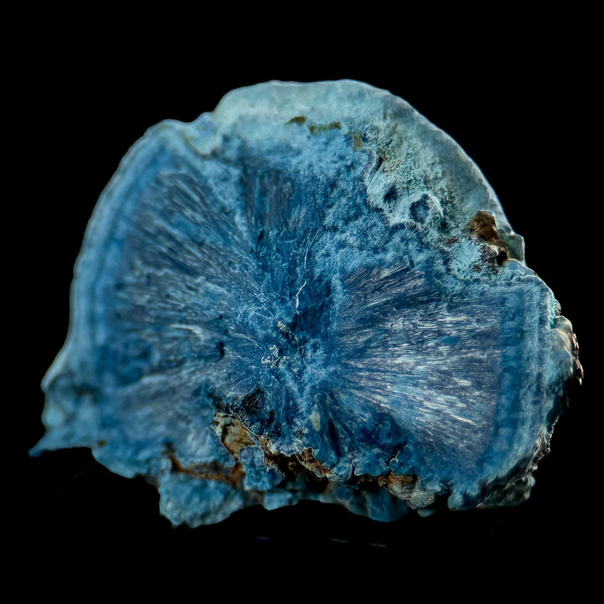 Fibrous Shattuckite | Blue Crystal, Mineral Specimen from DR Congo