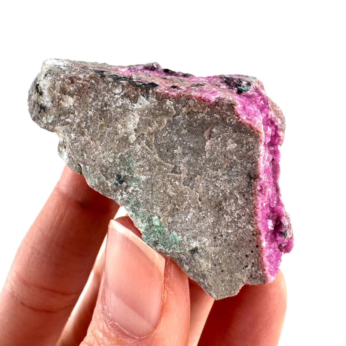 Cobaltoan Calcite | natural pink crystal cluster, mineral specimen