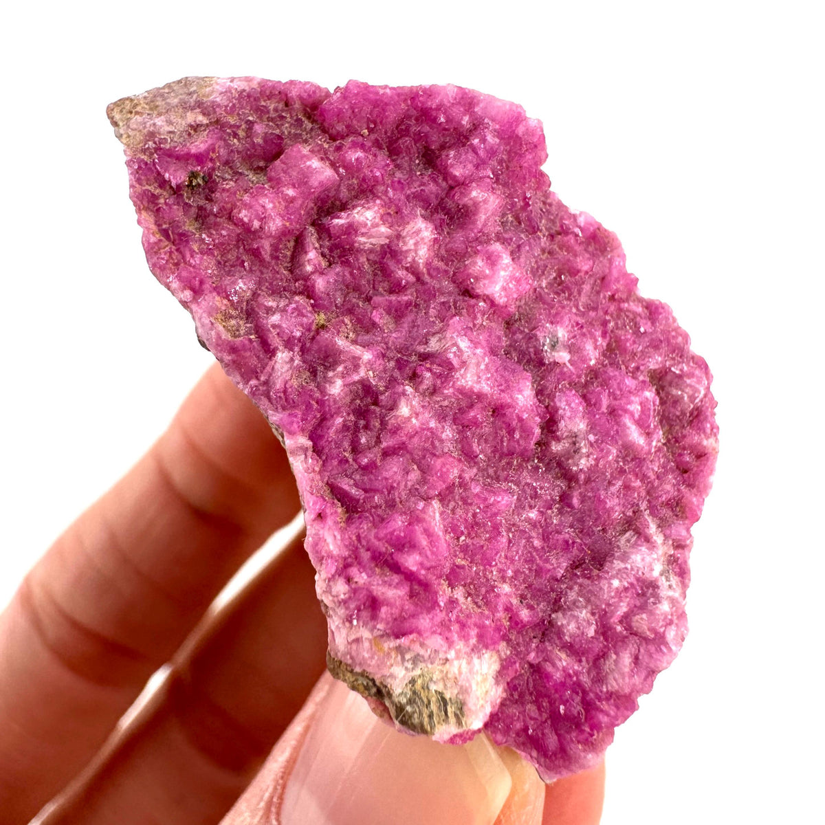 Cobaltoan Calcite | natural pink crystal cluster, mineral specimen