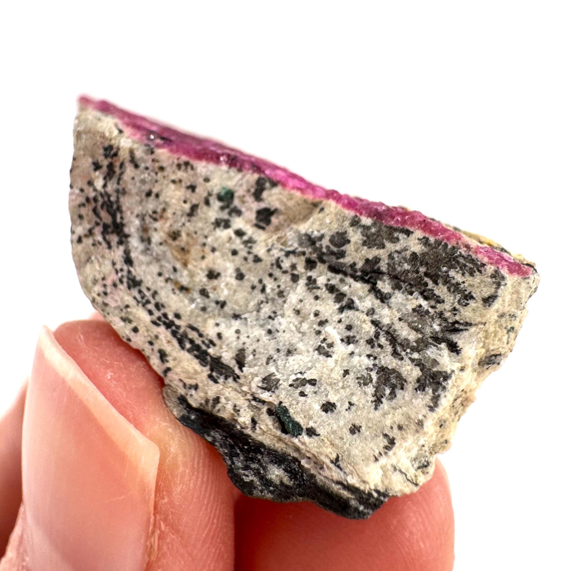 Cobaltoan Calcite | natural pink crystal cluster, mineral specimen