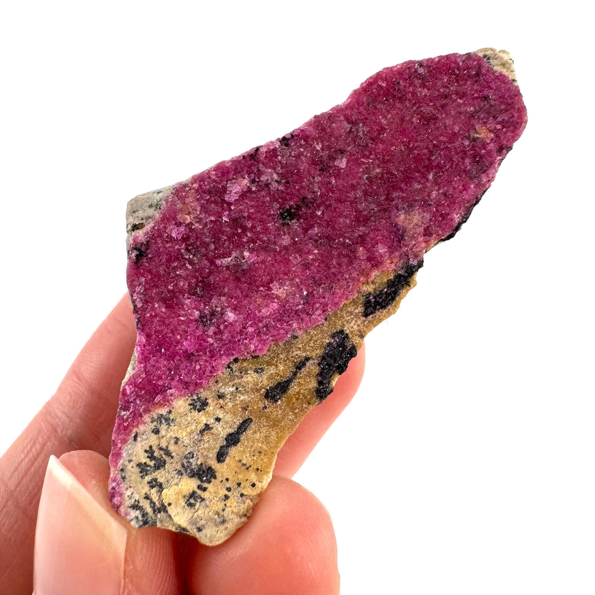 Cobaltoan Calcite | natural pink crystal cluster, mineral specimen