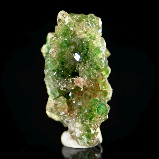 Frog Egg Garnet | green chrome grossular crystal, natural mineral specimen from Canada