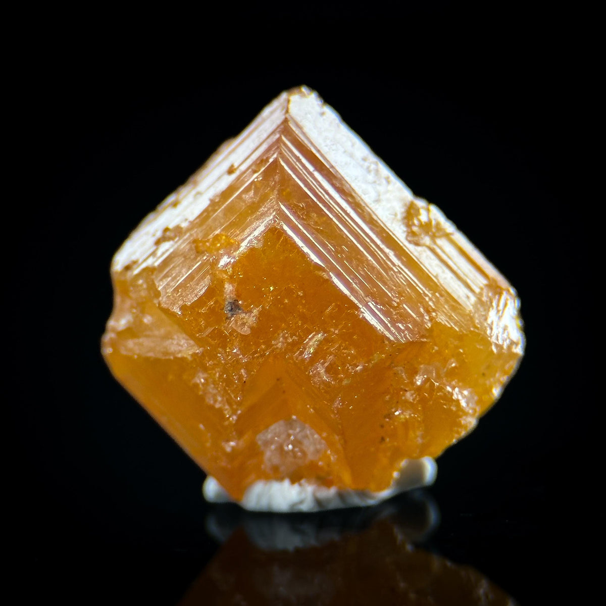 Wulfenite | orange crystal, mineral specimen from Republic of Congo