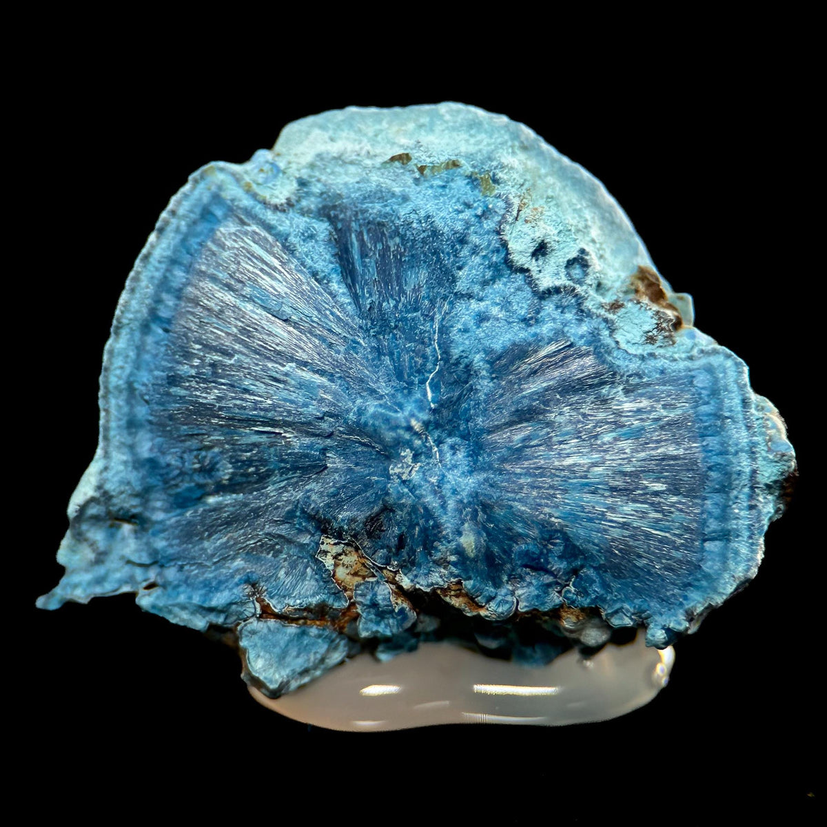 Fibrous Shattuckite | Blue Crystal, Mineral Specimen from DR Congo