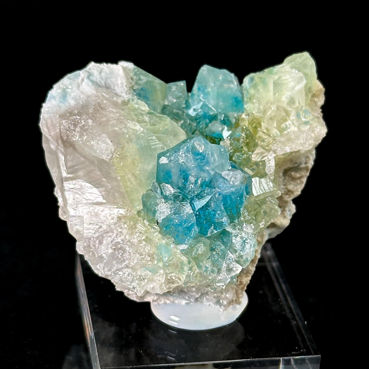 Plancheite in Quartz | Blue Crystal, Mineral Specimen from Congo