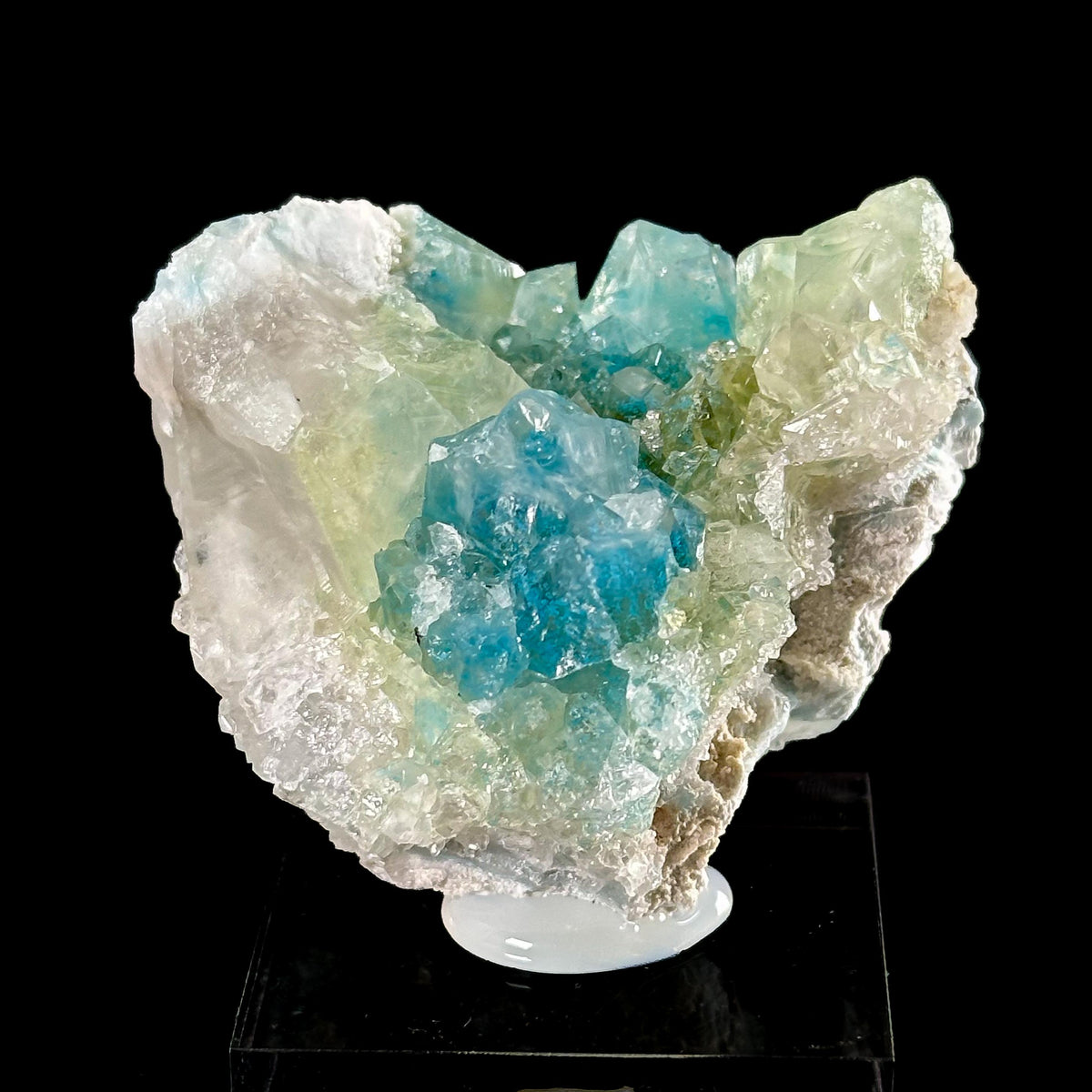 Plancheite in Quartz | Blue Crystal, Mineral Specimen from Congo