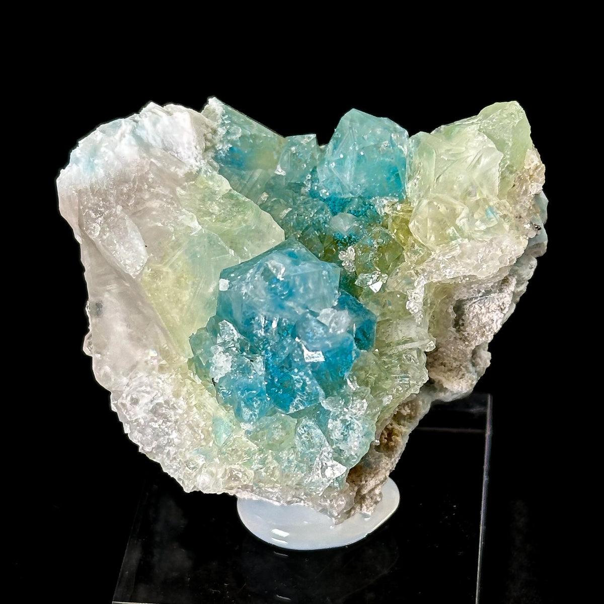 Plancheite in Quartz | Blue Crystal, Mineral Specimen from Congo