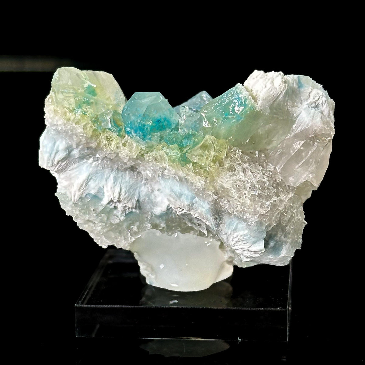 Plancheite in Quartz | Blue Crystal, Mineral Specimen from Congo