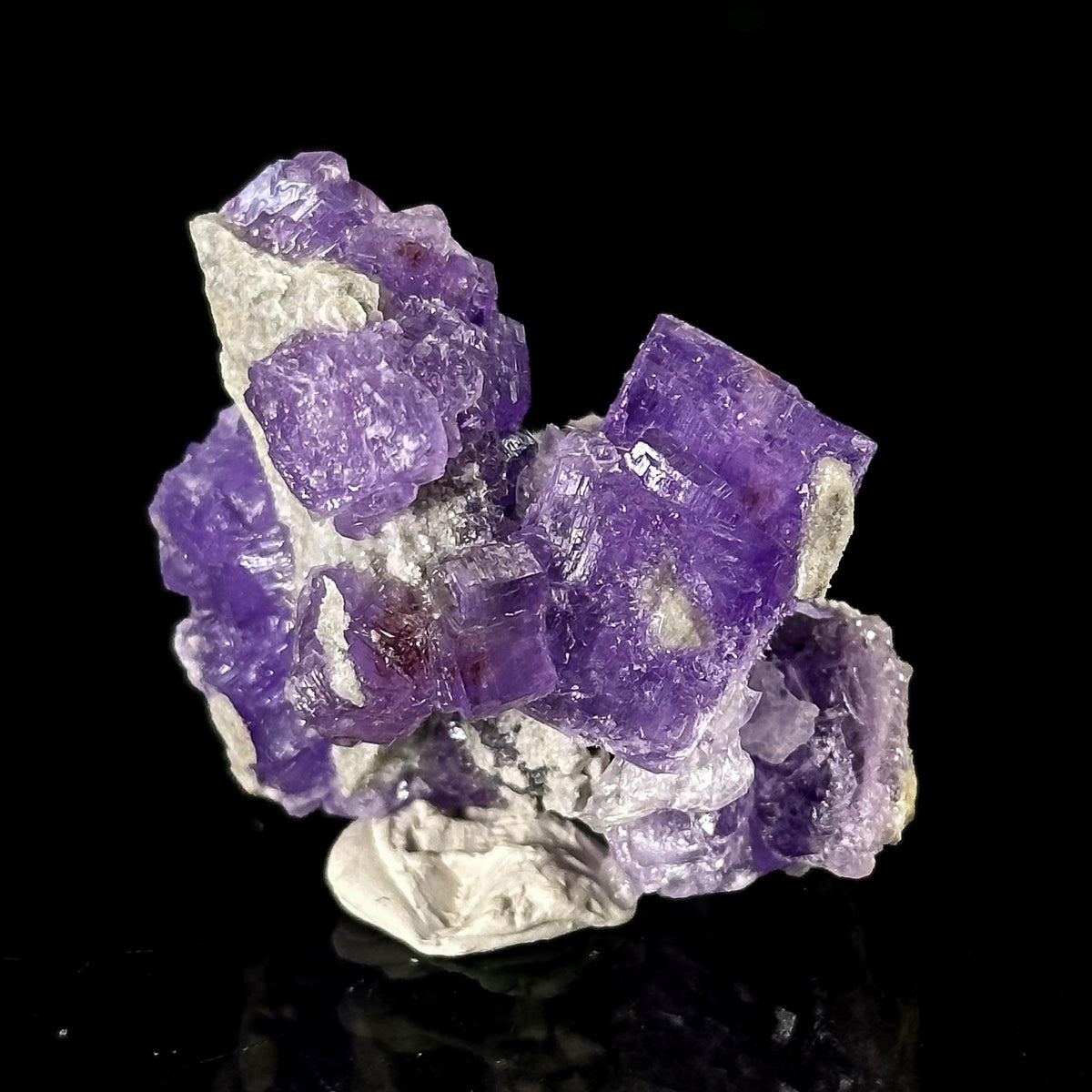 Coquimbite | purple crystal, rare mineral specimen from Italy