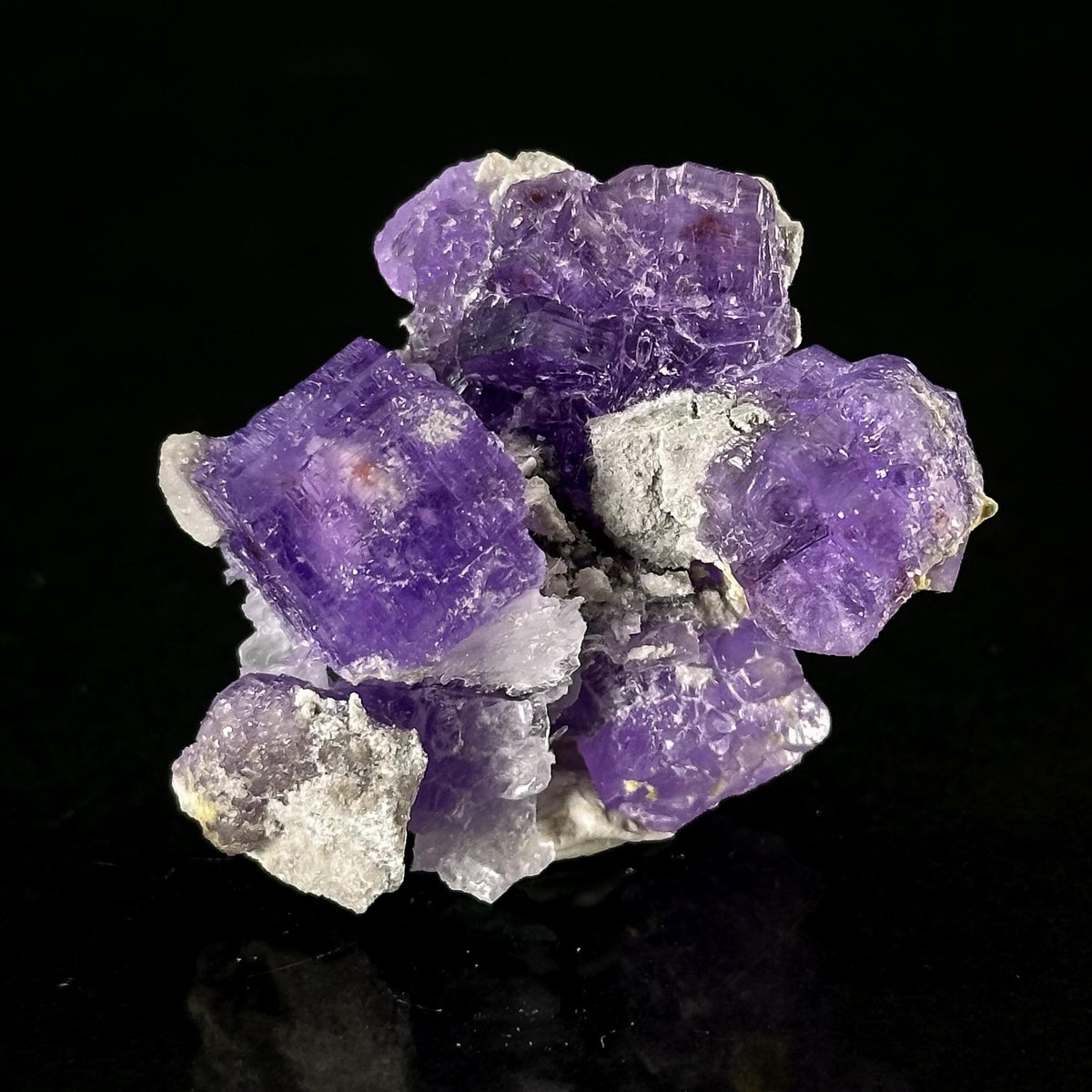Coquimbite | purple crystal, rare mineral specimen from Italy