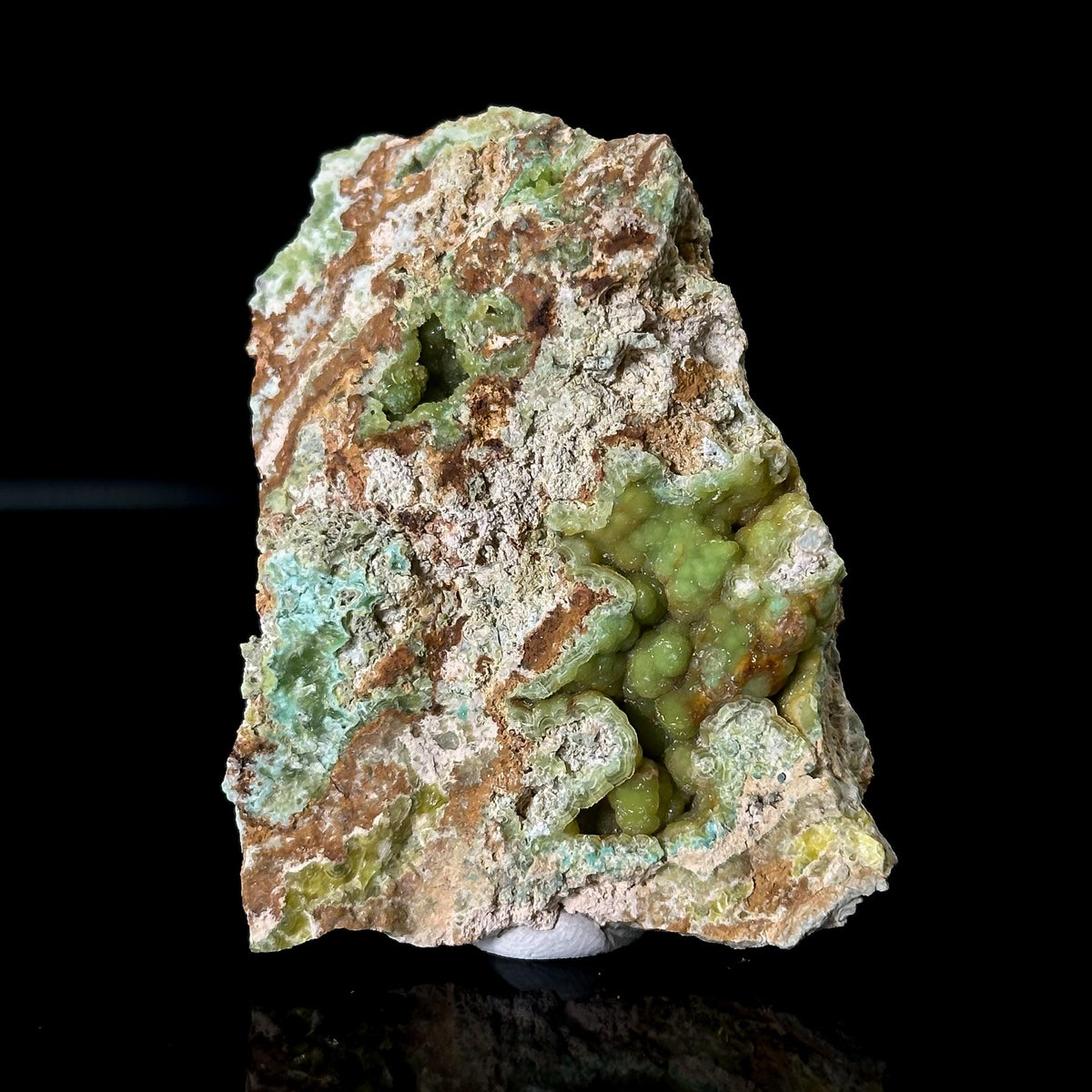 Wavellite with Turquoise | green crystal, mineral specimen from Spain