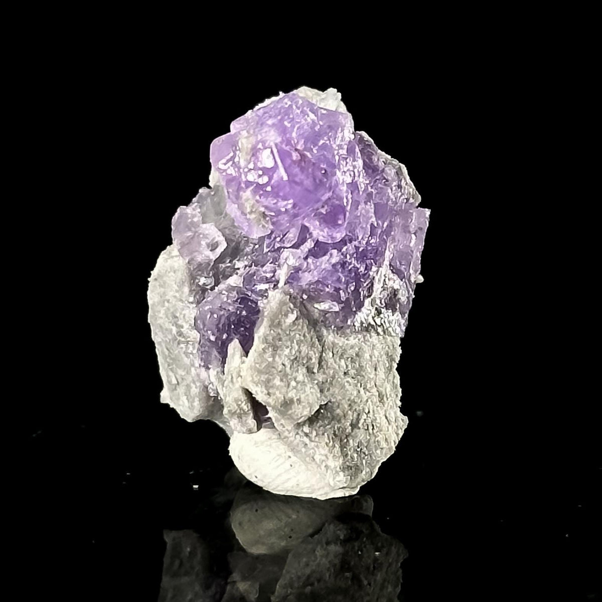 Coquimbite | purple crystal, rare mineral specimen from Italy