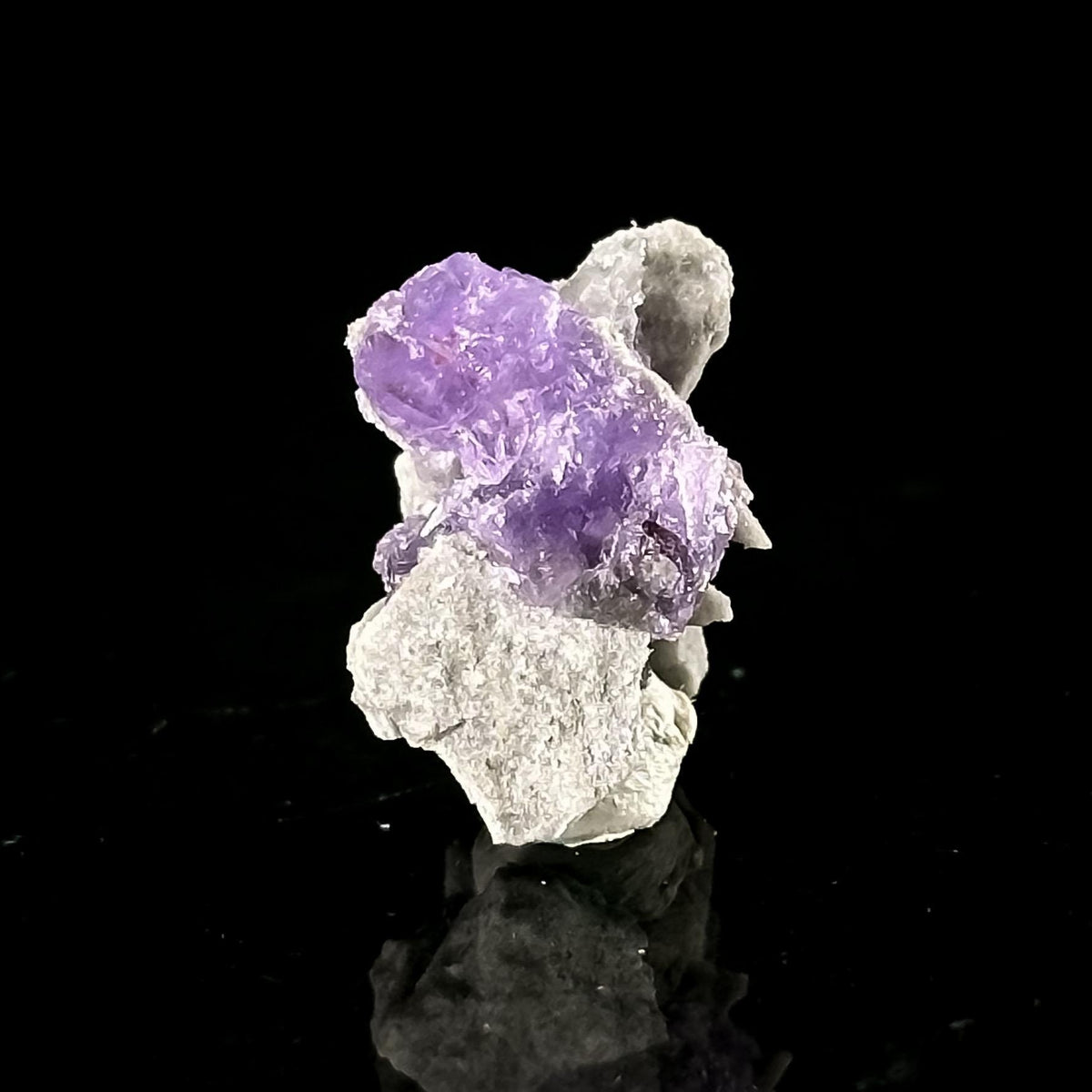 Coquimbite | purple crystal, rare mineral specimen from Italy