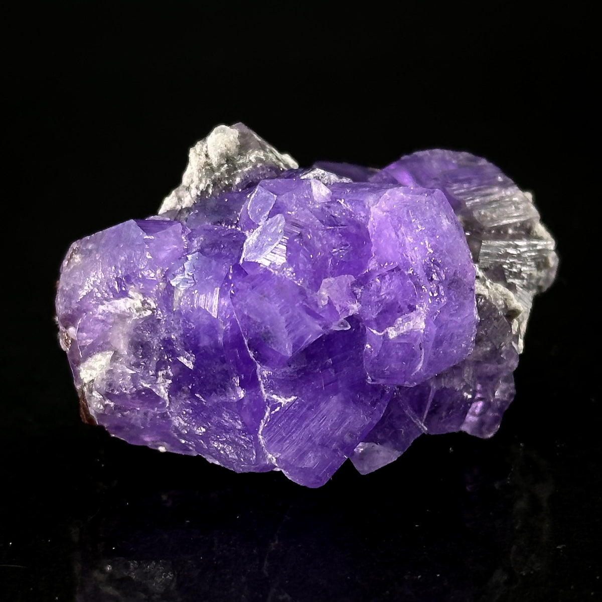 Coquimbite | purple crystal, rare mineral specimen from Italy